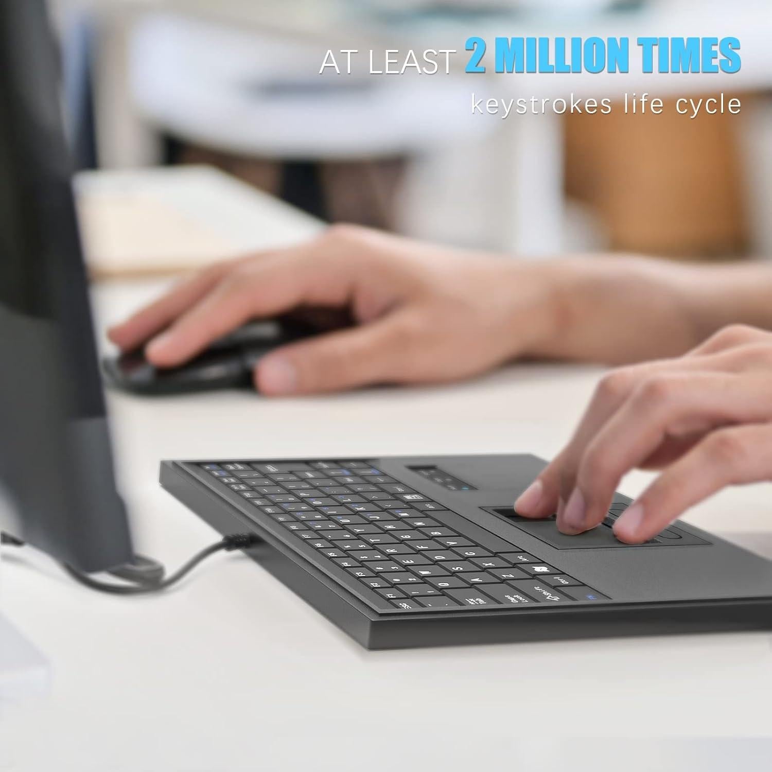 Teclado Industrial Impermeable E-SDS USB Touchpad 84ks