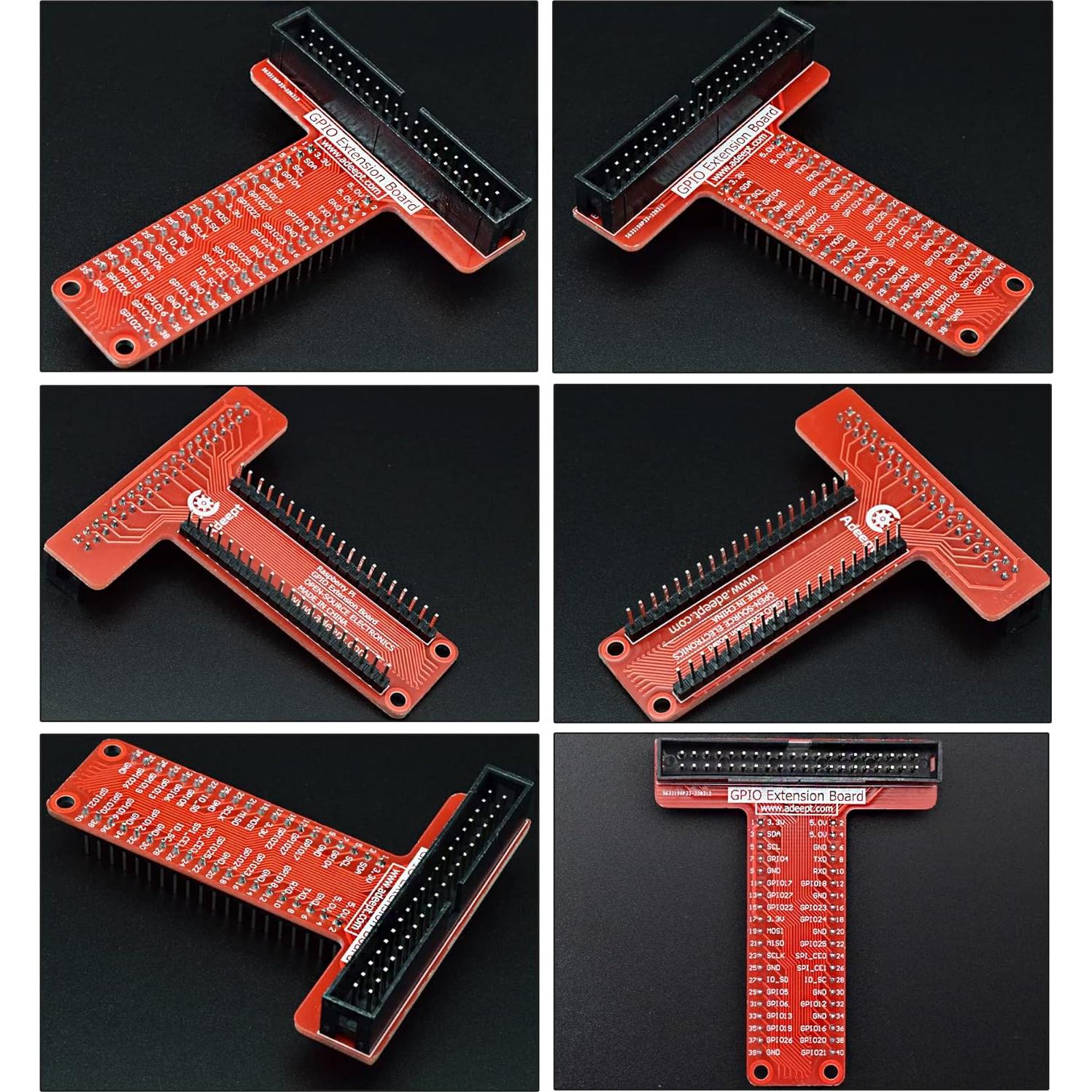 Kit de Expansión GPIO Adeept para Raspberry Pi + Placa de Pruebas