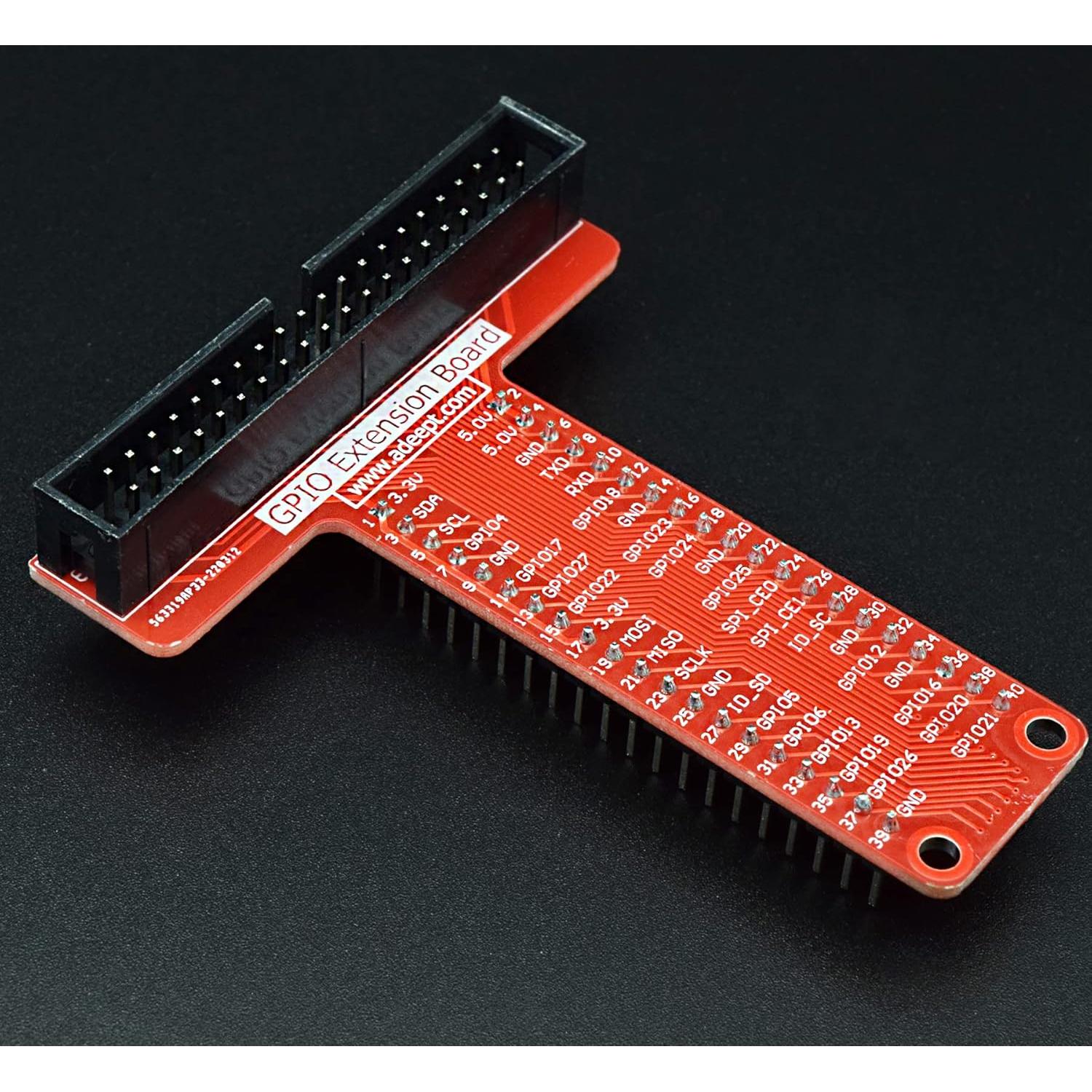 Kit de Expansión GPIO Adeept para Raspberry Pi + Placa de Pruebas