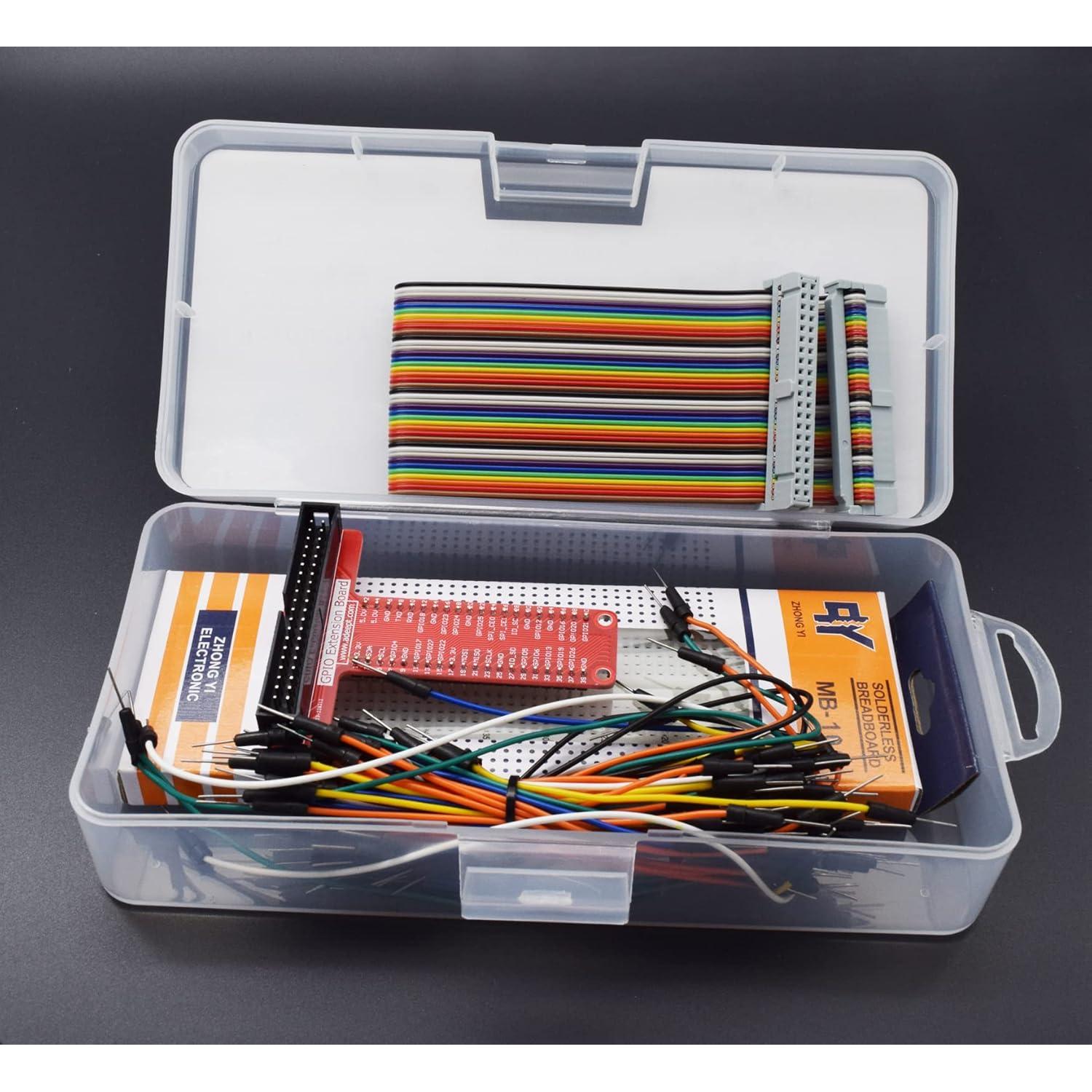 Kit de Expansión GPIO Adeept para Raspberry Pi + Placa de Pruebas