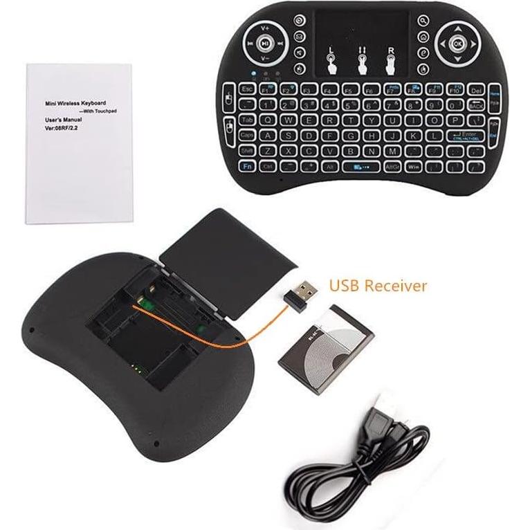 Teclado Mini Inalámbrico BIFANS con Touchpad y Ratón