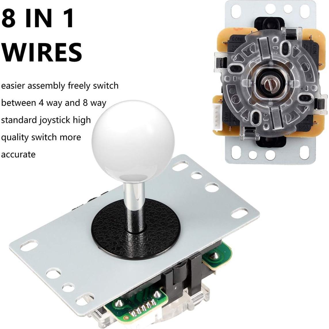 Kit de Cabina de Juegos Arcade EG STARTS con Joystick y LED