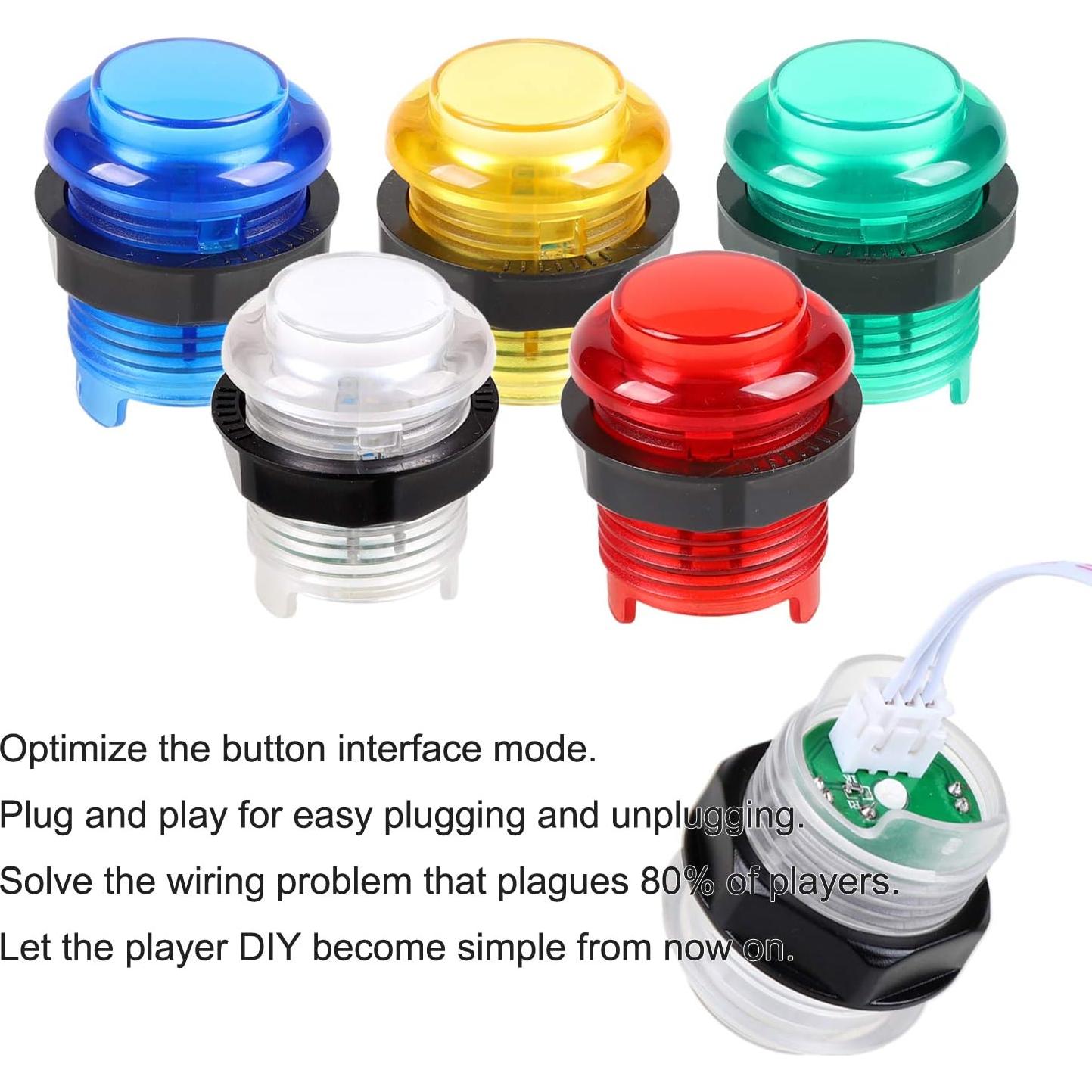 Kit de Cabina de Juegos Arcade EG STARTS con Joystick y LED