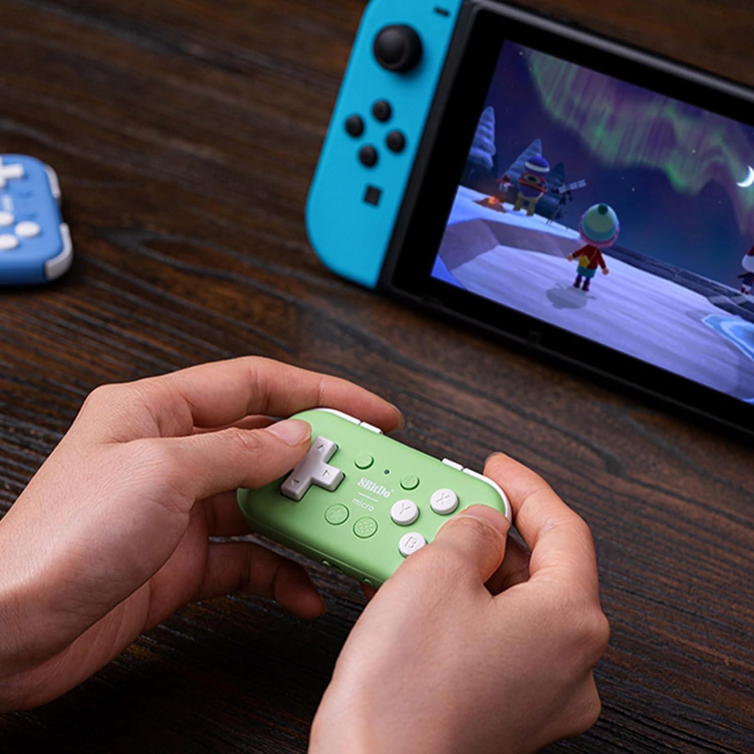 Controlador Micro Bluetooth AKNES Mini Gamepad Verde