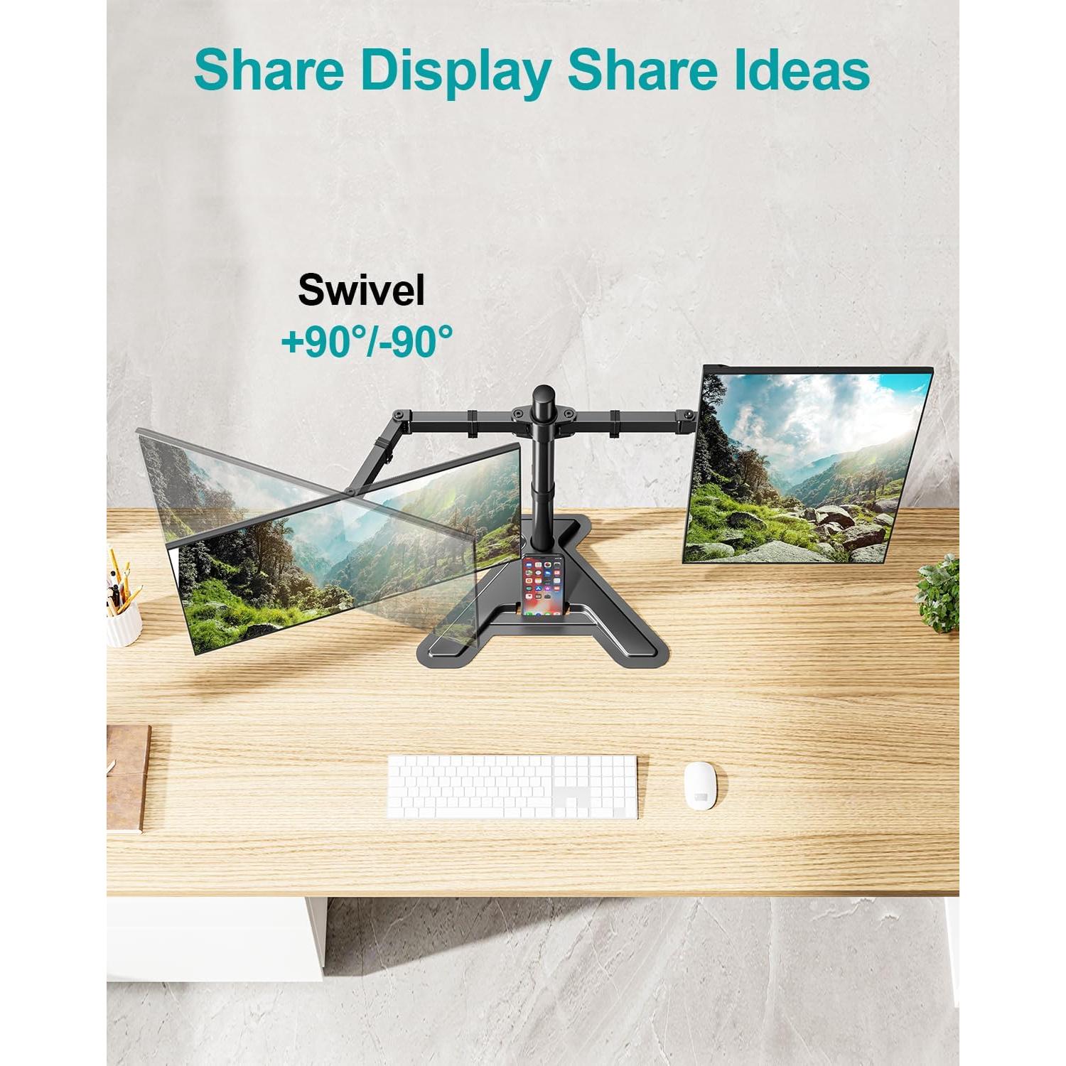 Soporte Doble para Monitor MONTAR PRO PR1009 Negro 7.98 kg