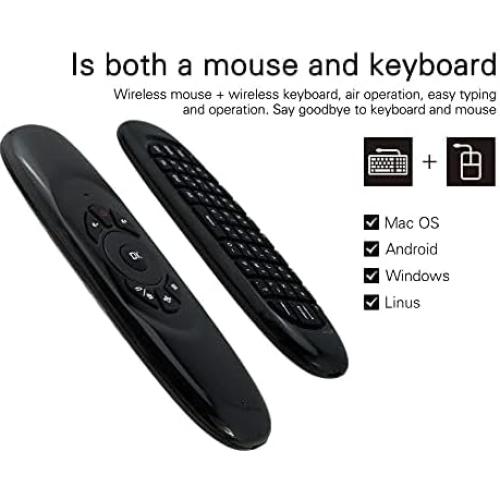 Control Remoto Inalámbrico BIFANS Air Mouse con Teclado RGB