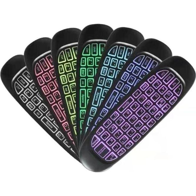 Control Remoto Inalámbrico BIFANS Air Mouse con Teclado RGB