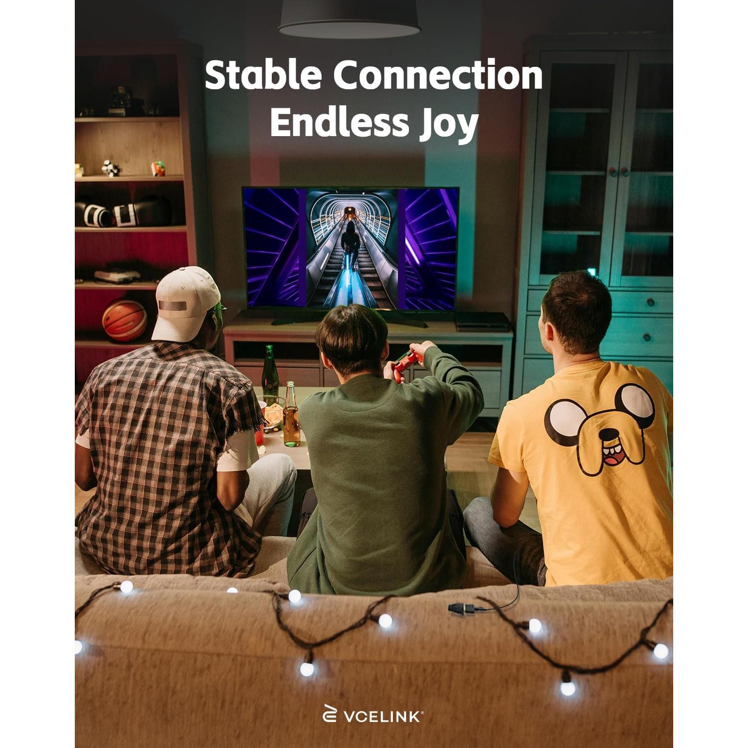 Adaptador HDMI VCE Mini HDMI a HDMI 4K - 2 Pack