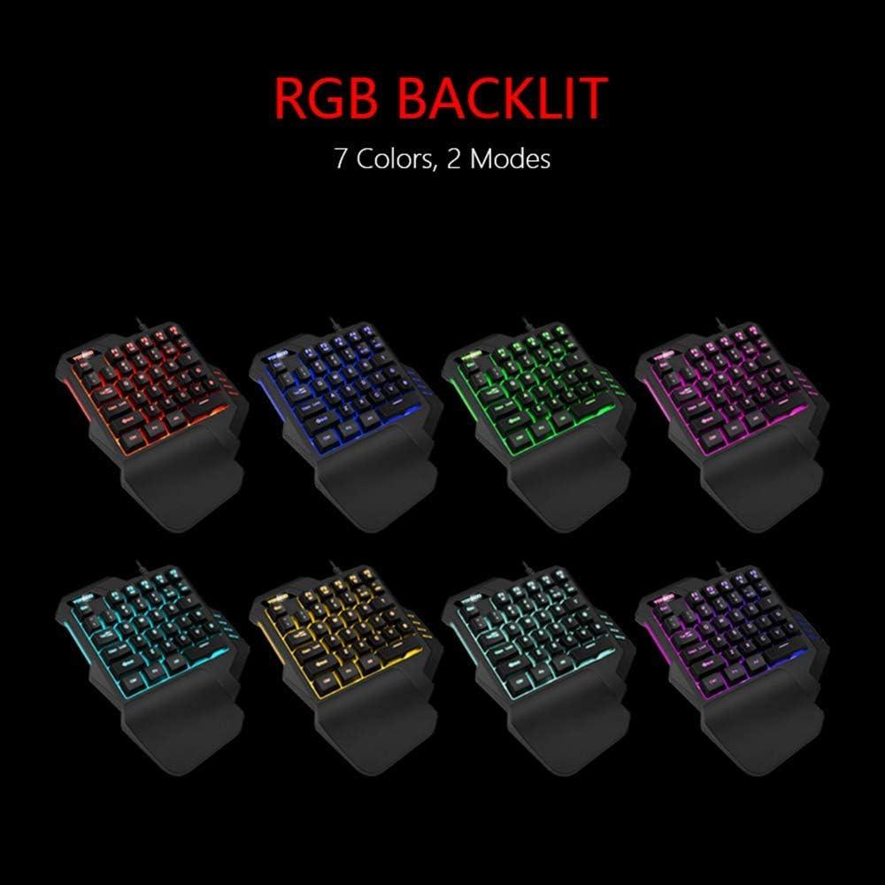 Teclado Gaming RedThunder G30 Retroiluminado RGB 35 Teclas
