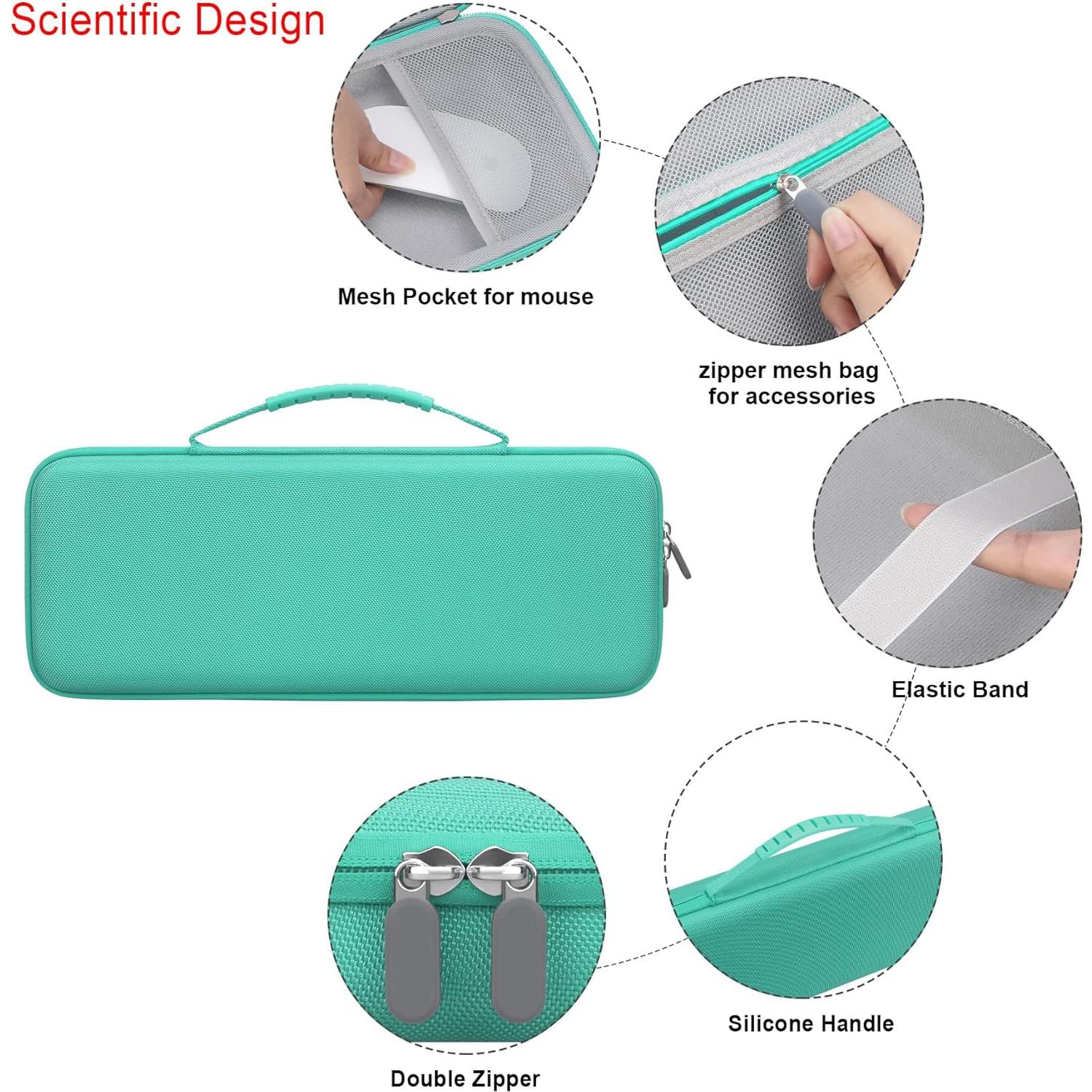 Funda rígida Elonbo para teclado Logitech POP Keys Turquesa