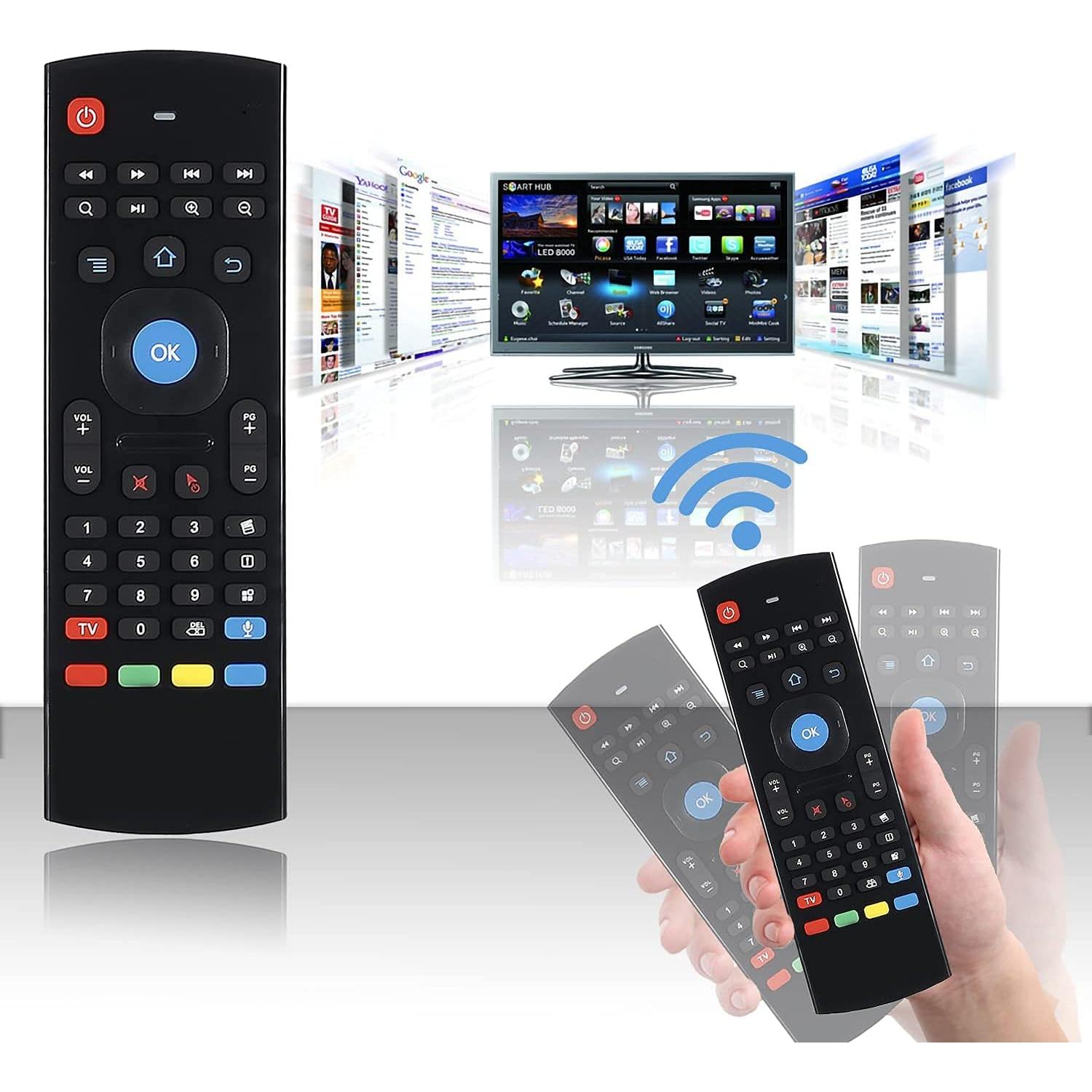 Control Remoto Inalámbrico HONONJO MX3 con Teclado y Voz