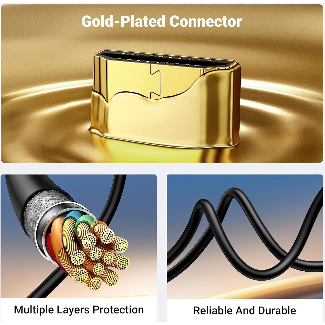Adaptador UGREEN Micro HDMI a HDMI 0.91m 4K 60Hz Alta Velocidad