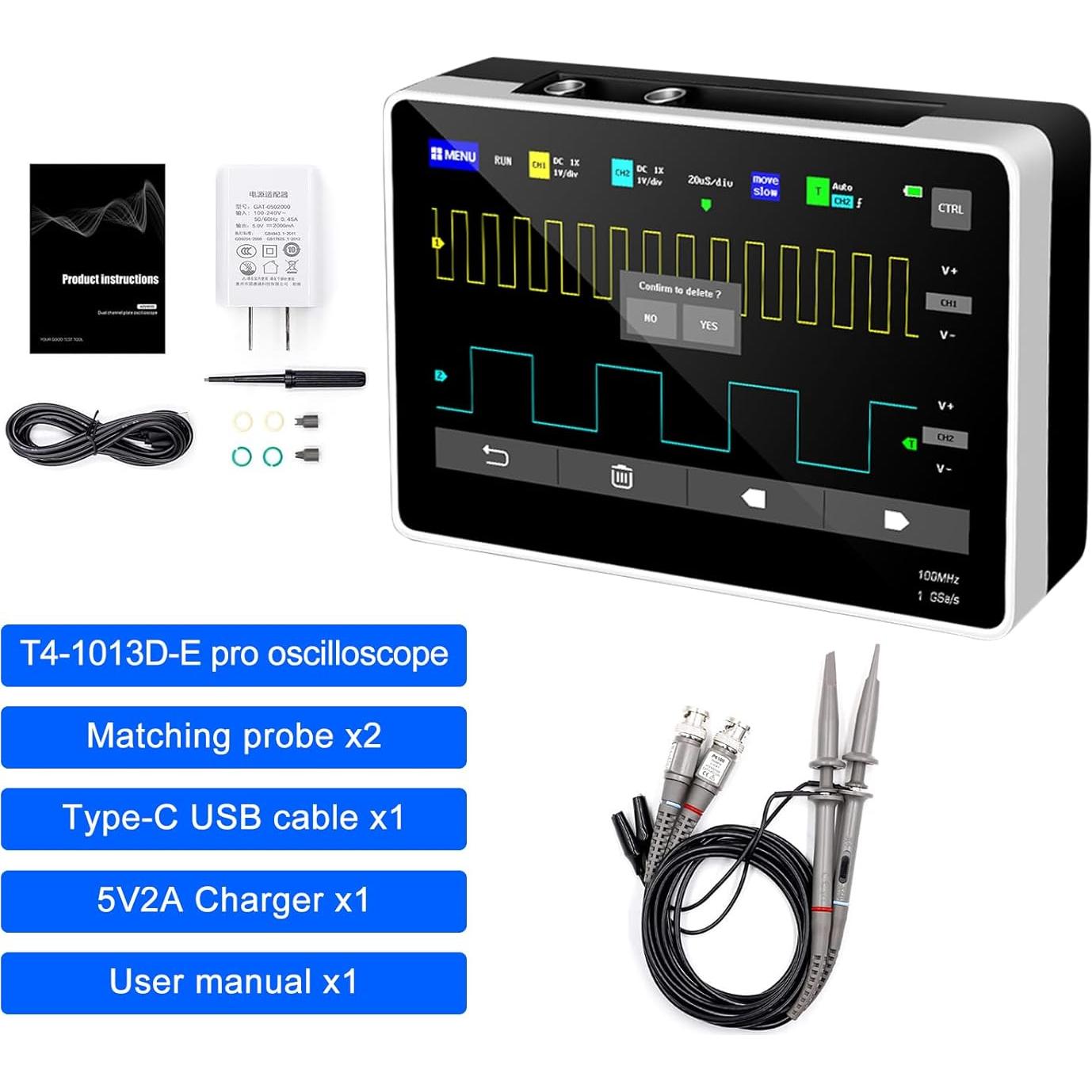 Osciloscopio AOPUTTRIVER 1013D Plus 100MHz 2 Canales