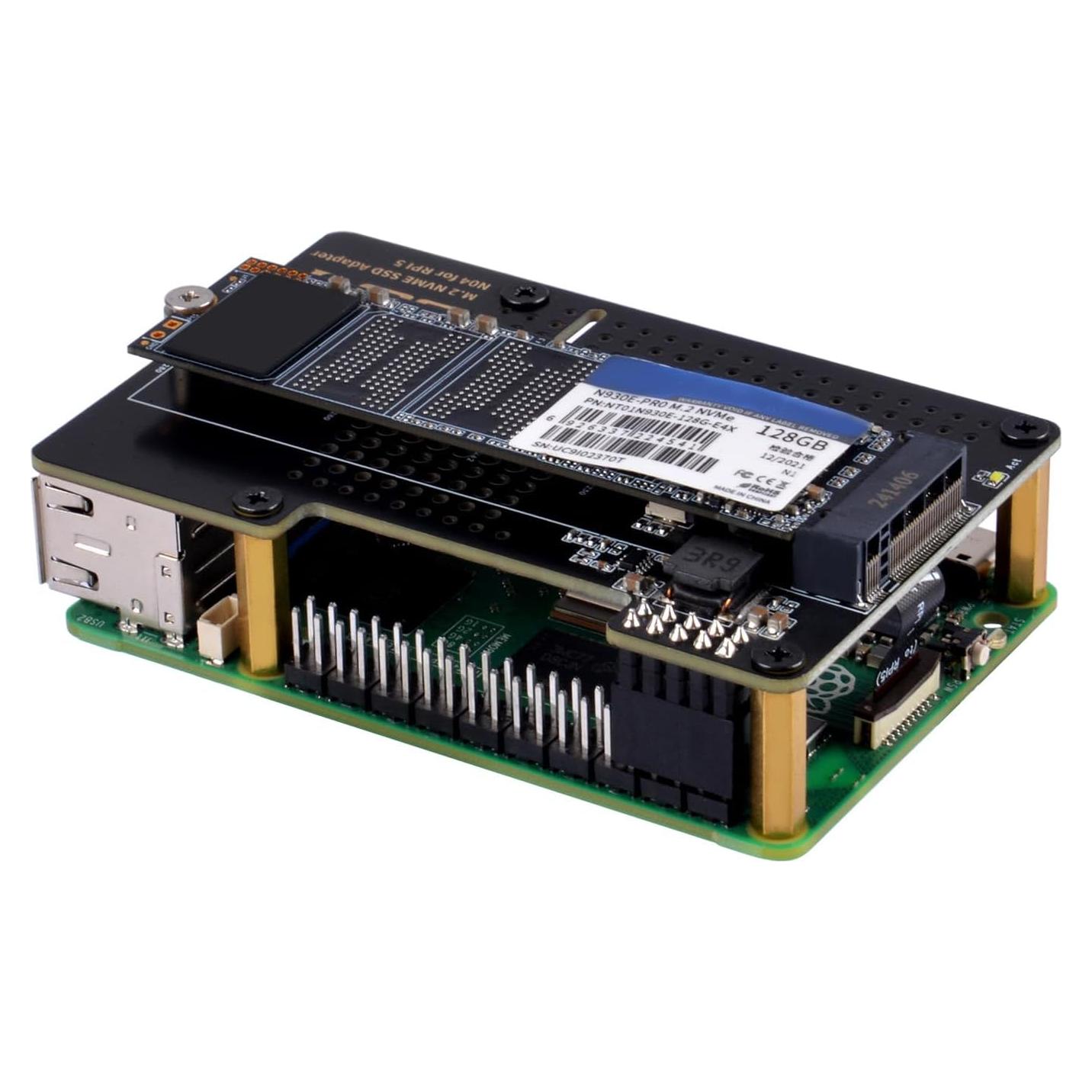 Adaptador GeeekPi N04 M.2 NVMe a PCIe para Raspberry Pi 5