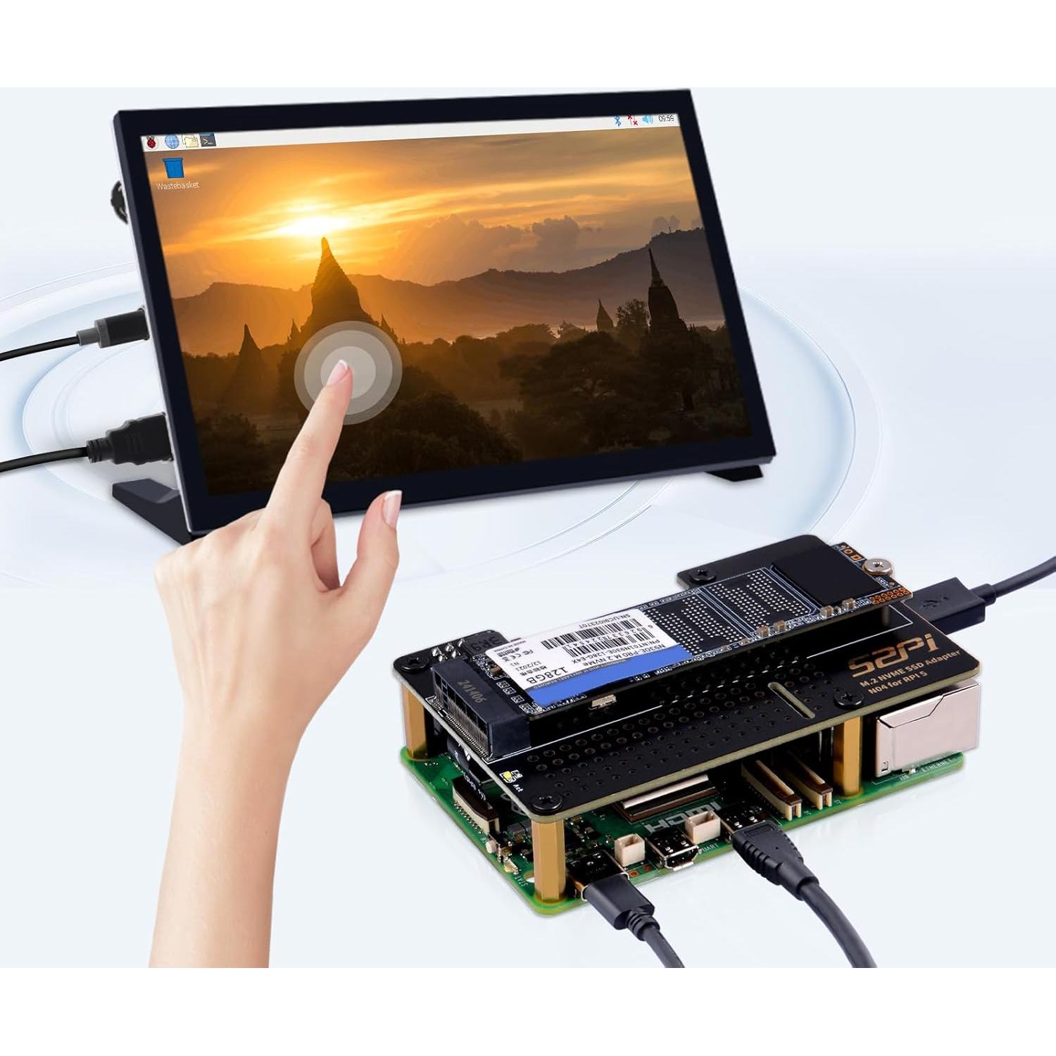 Adaptador GeeekPi N04 M.2 NVMe a PCIe para Raspberry Pi 5