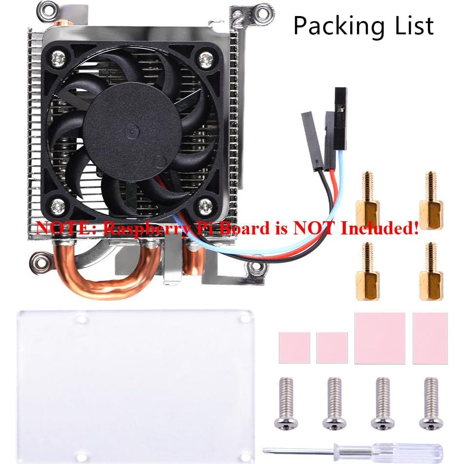 Ventilador de Enfriamiento GeeekPi para Raspberry Pi 4B Ultra Delgado