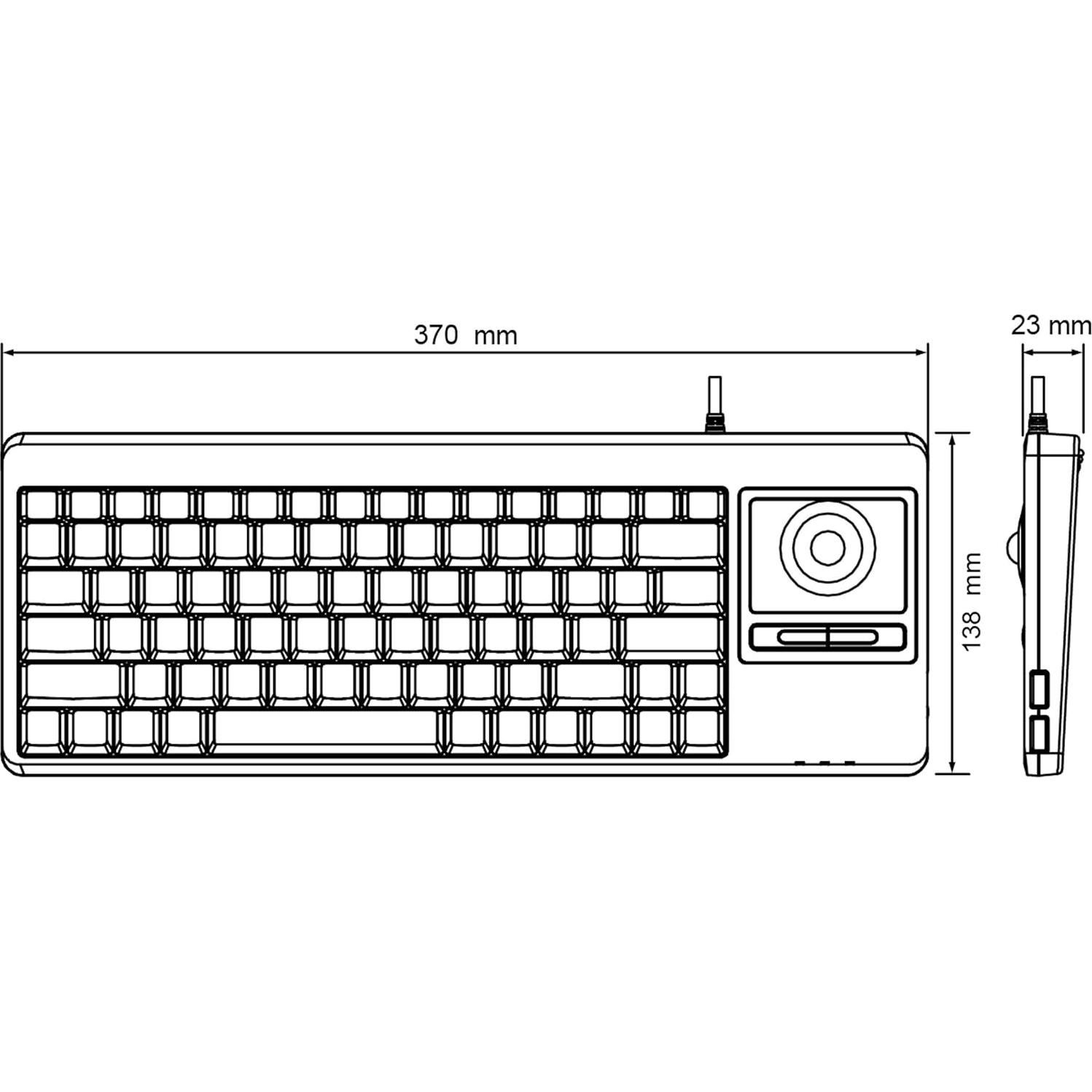 Teclado con Cable Perixx PERIBOARD-514H Plus Negro