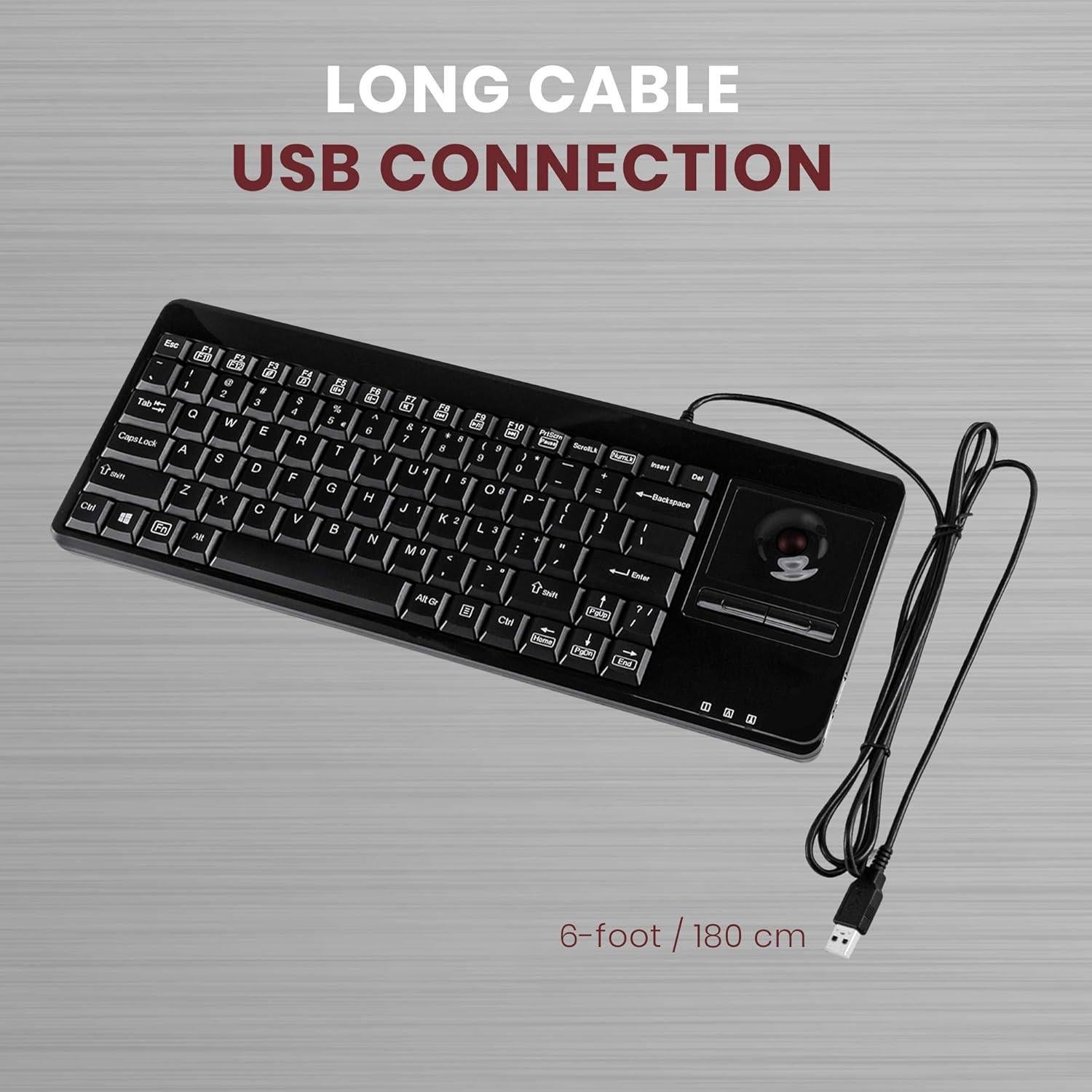 Teclado con Cable Perixx PERIBOARD-514H Plus Negro