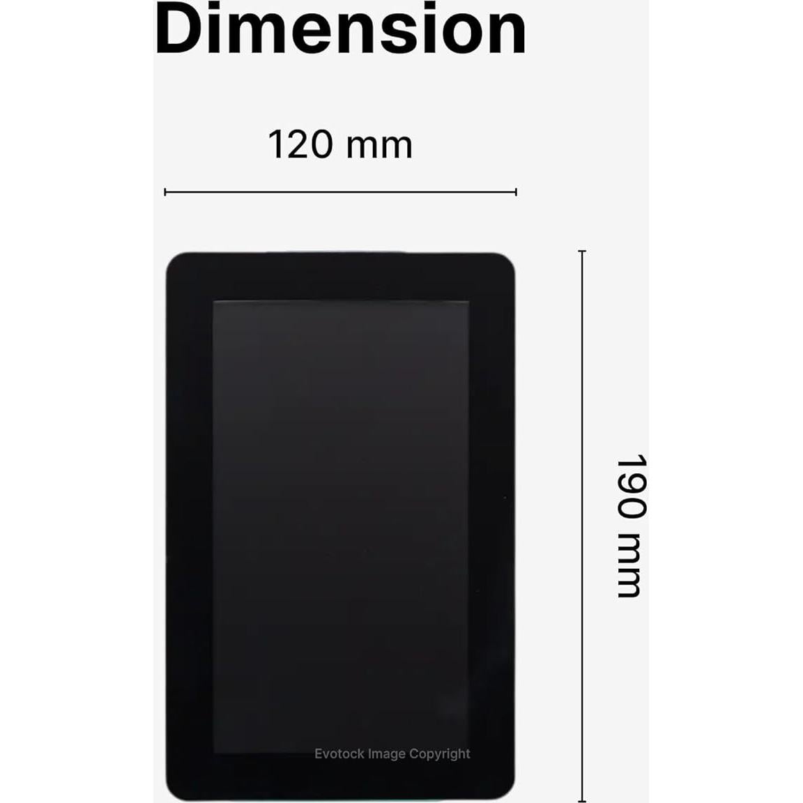 Pantalla Táctil HD 7" Pi 2 - 720x1280, Antirreflejo