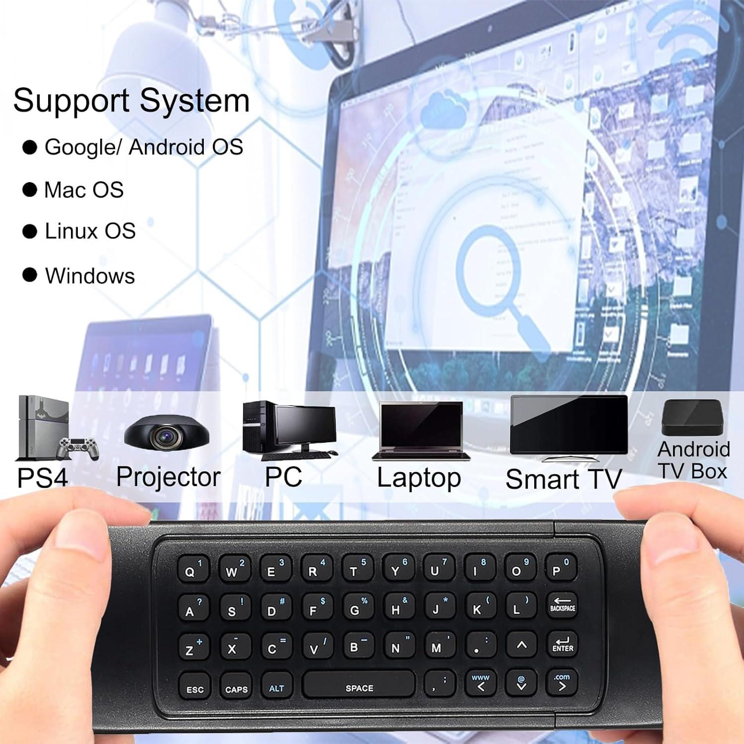 Control Remoto MX3 Air Mouse Teclado Inalámbrico 2.4G