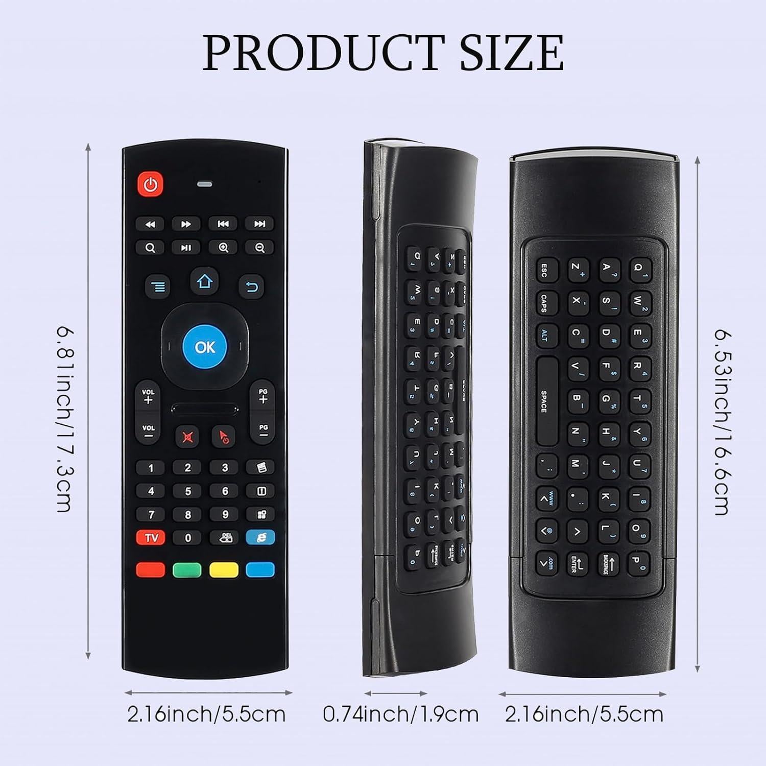 Control Remoto MX3 Air Mouse Teclado Inalámbrico 2.4G