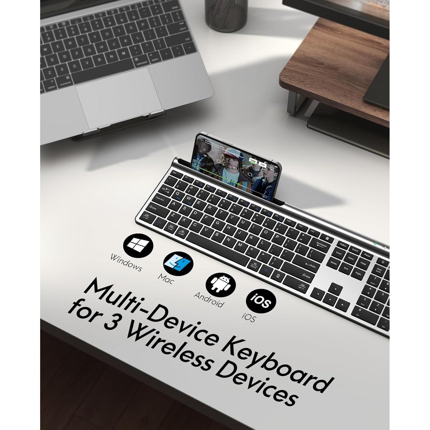 Combo Teclado y Ratón Inalámbrico CHESONA Recargable
