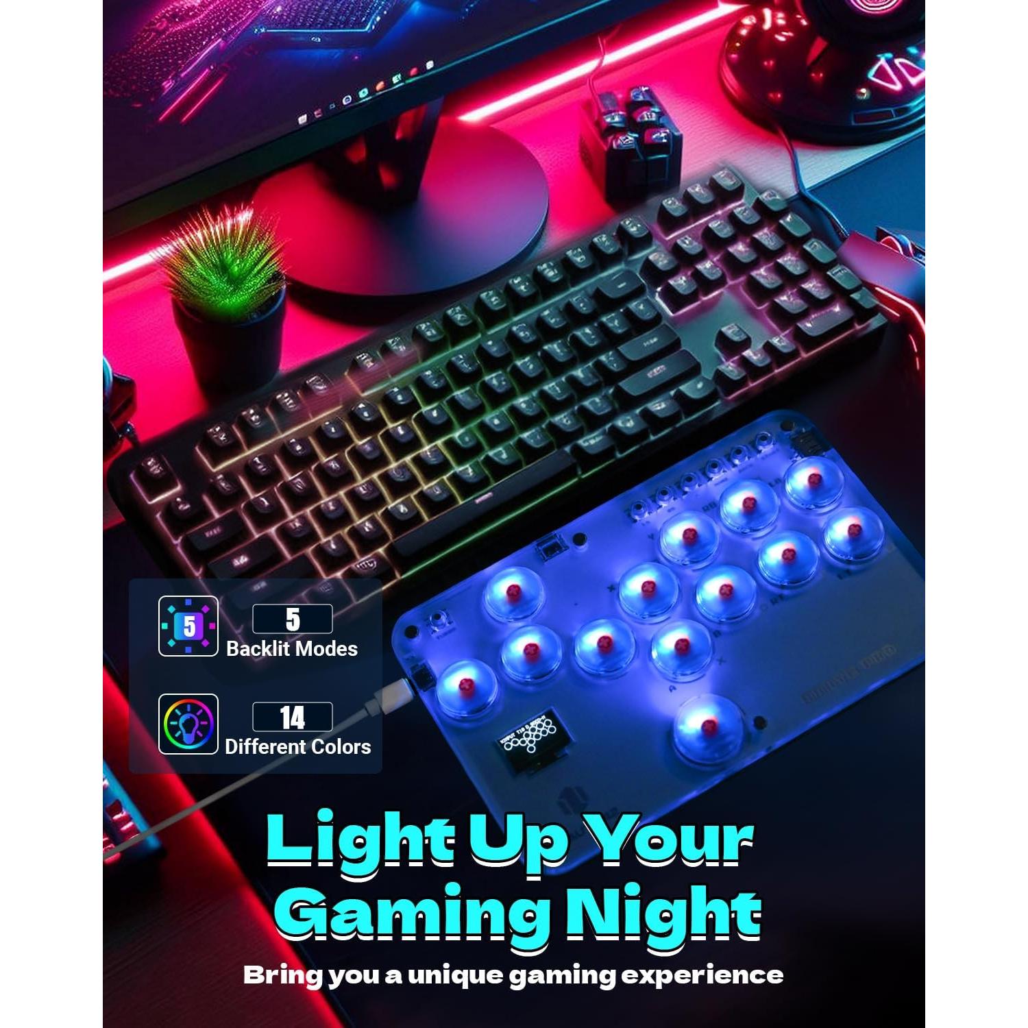 Controlador Arcade Sehawei S13 con RGB y Funciones Turbo