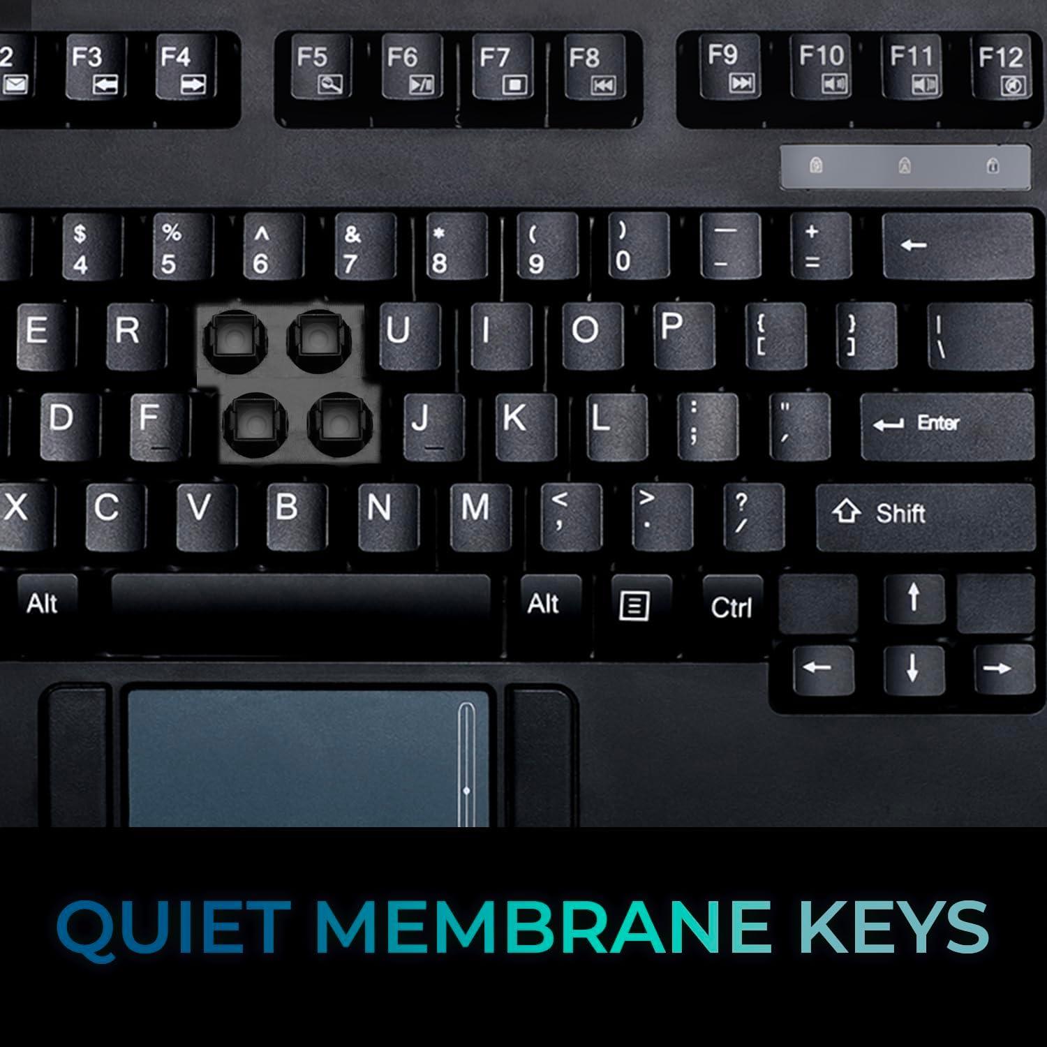 Teclado Industrial Adesso AKB-425UB USB con Touchpad