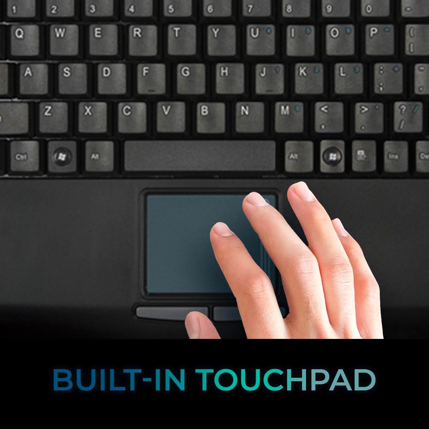 Teclado Industrial Adesso AKB-425UB USB con Touchpad