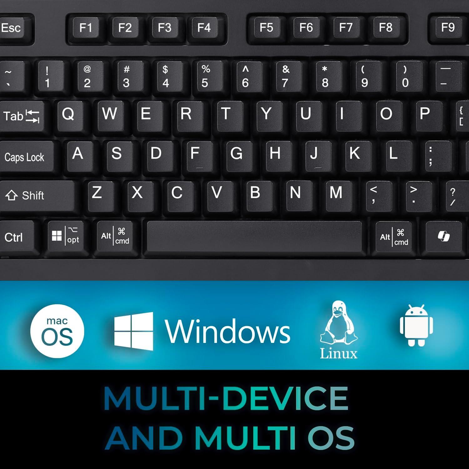 Teclado Táctil Adesso AKB-445UB USB con Touchpad