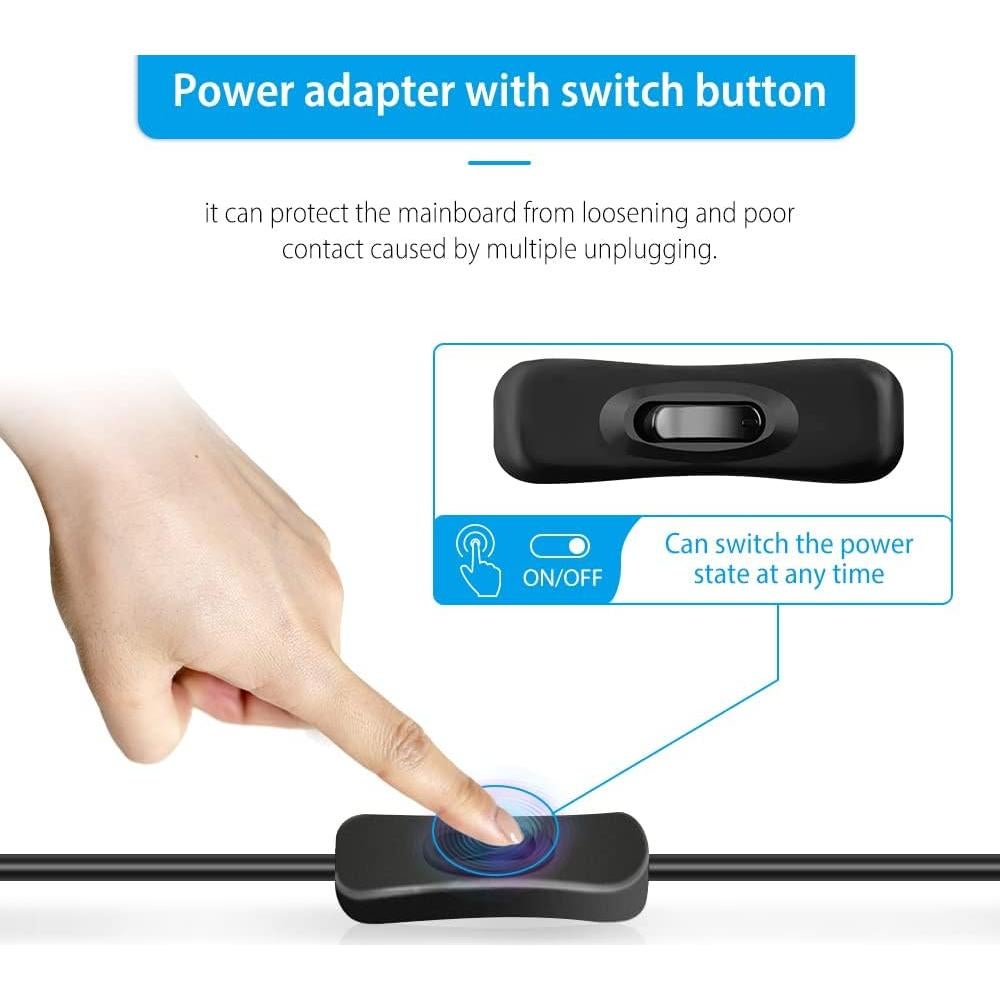 Fuente de Alimentación GeeekPi 20W 5V 4A con Interruptor