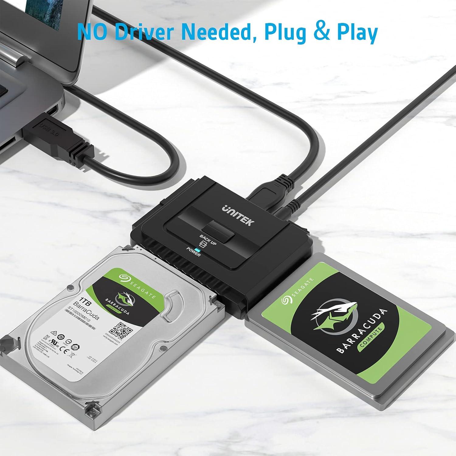 Adaptador Externo USB 3.0 Unitek a IDE y SATA 2.5/3.5"