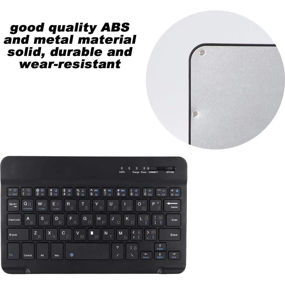 Teclado Bluetooth Diyeeni Bilingüe Ruso e Inglés 7" Recargable