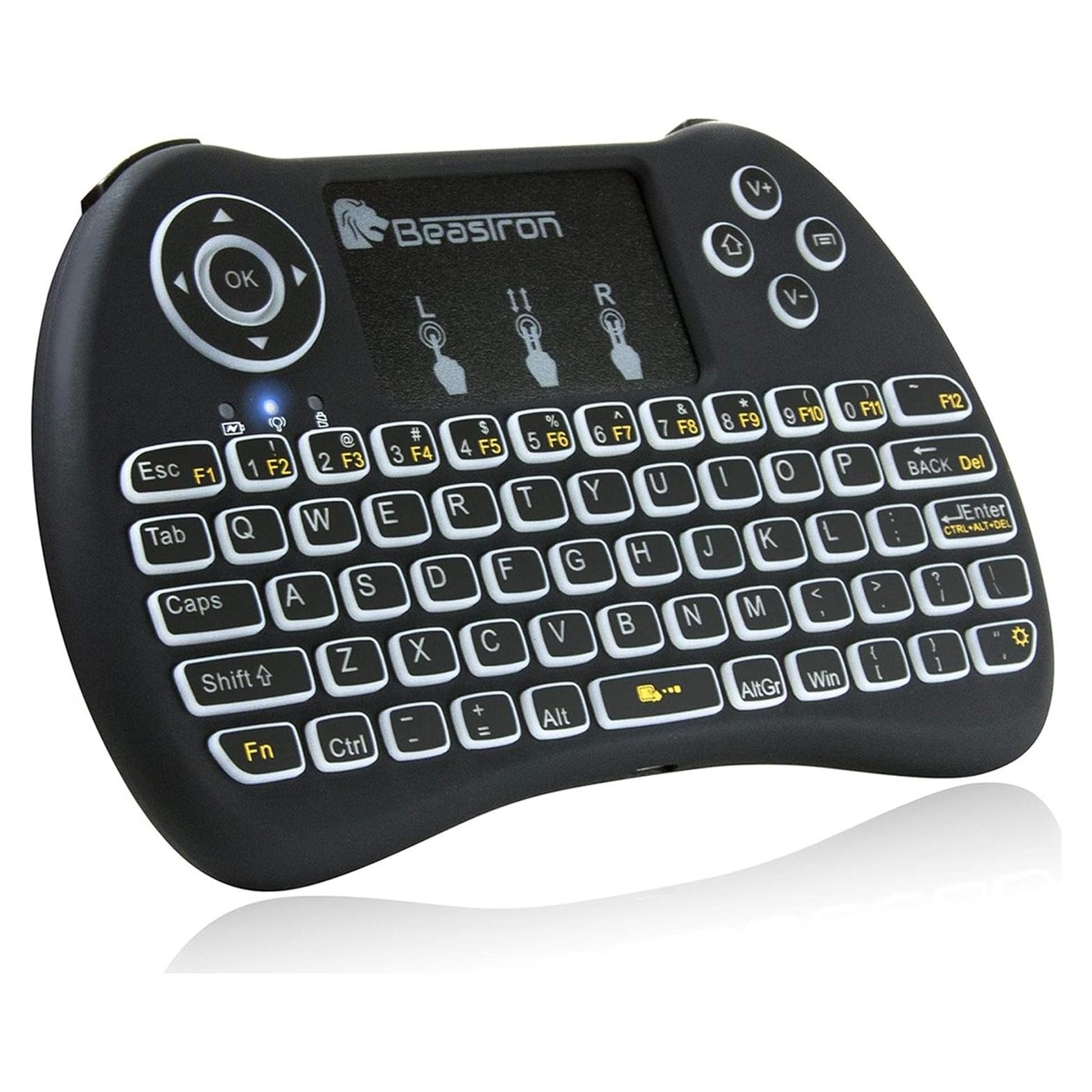Teclado Inalámbrico Mini Beastron QWERTY Retroiluminado