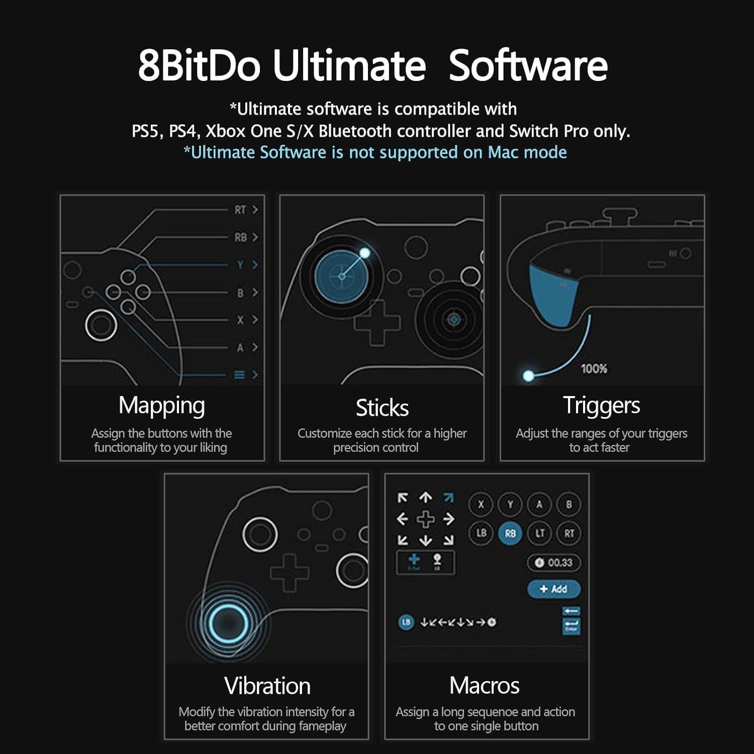 Adaptador Inalámbrico 8BitDo para Consolas y PC - Bluetooth