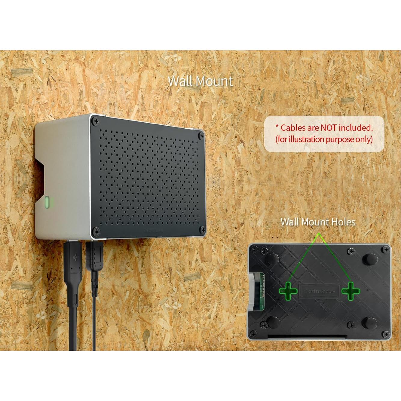 Caja Raspberry Pi 5 ElectroCookie Aluminio con Ventilador RGB