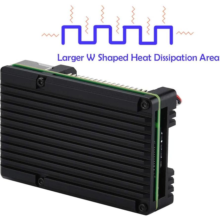 Caja de Aluminio para Raspberry Pi 4 MazerPi con Doble Ventilador