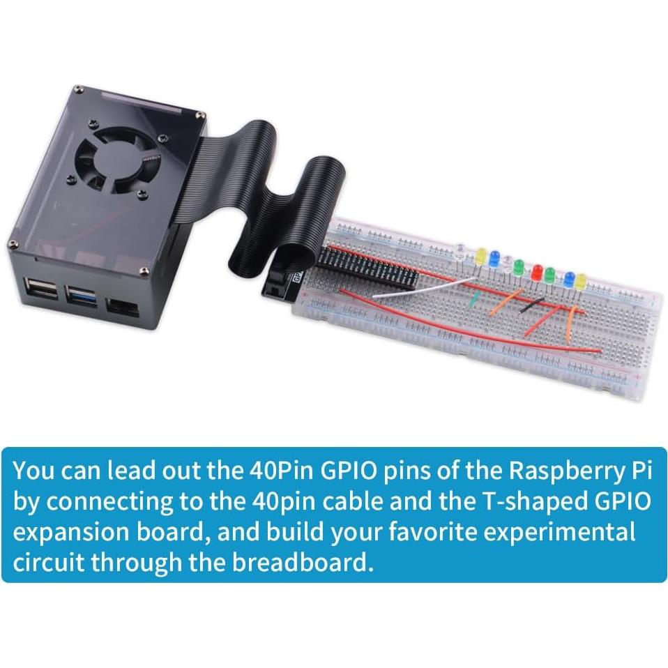 Caja GeeekPi para Raspberry Pi 4 Modelo B con Ventilador