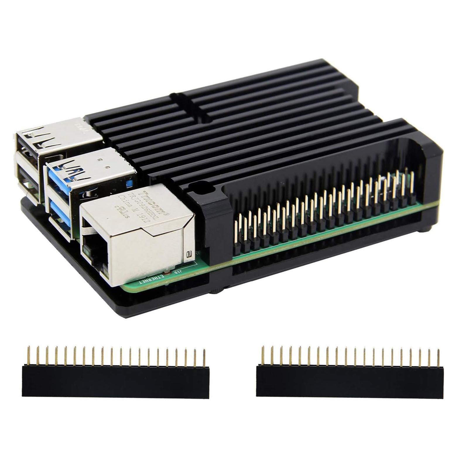 Caja de Aluminio Geekworm P122 para Raspberry Pi 4 Modelo B