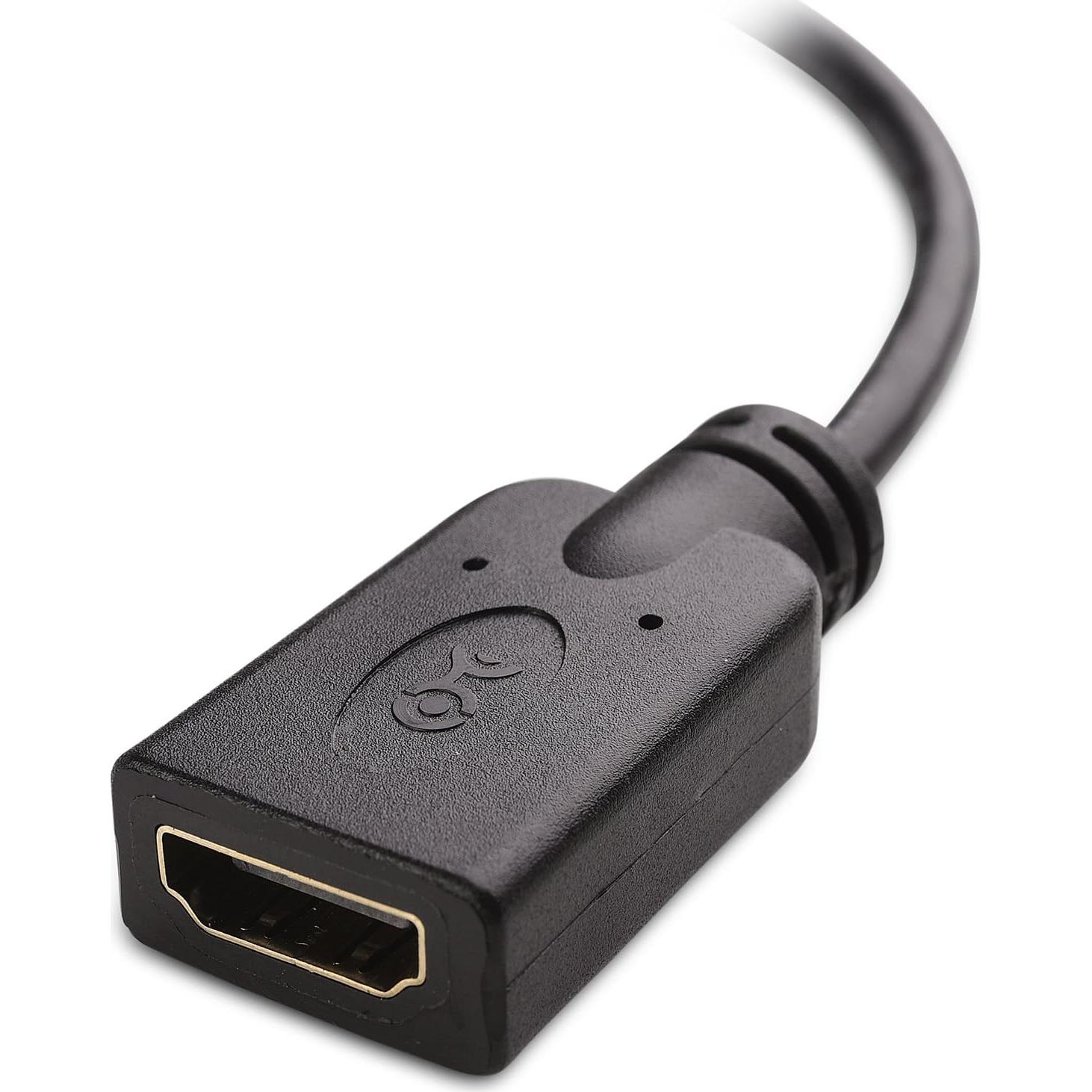 Adaptador Micro HDMI a HDMI Cable Matters 2-Pack 4K 15.24 cm