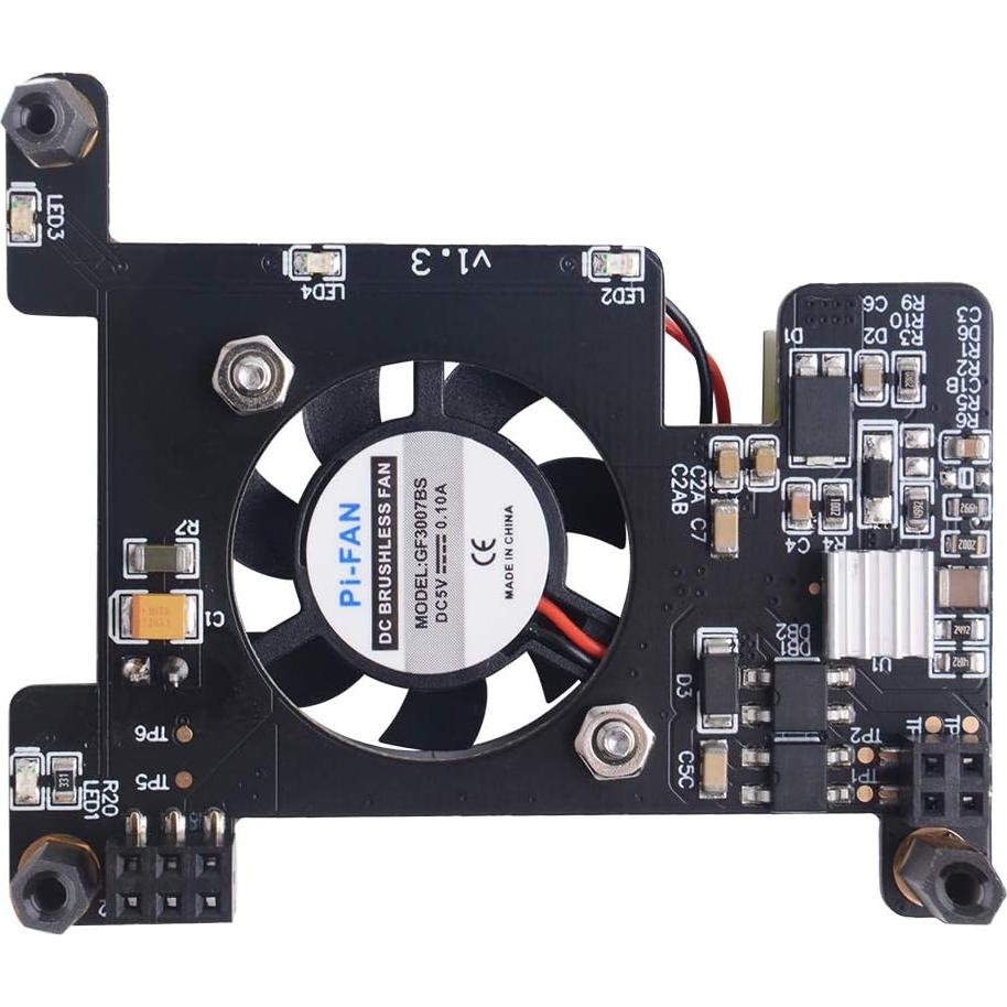 HAT PoE Aislado GeeekPi para Raspberry Pi 4 y 3B+, Ventilador 30mm