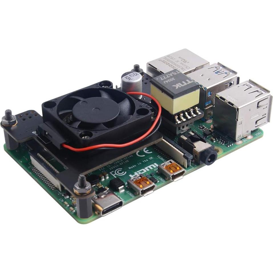 HAT PoE Aislado GeeekPi para Raspberry Pi 4 y 3B+, Ventilador 30mm