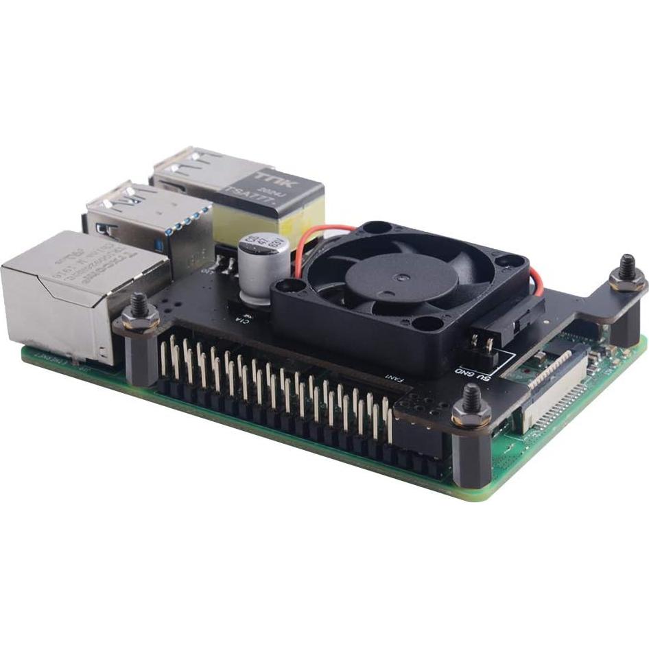 HAT PoE Aislado GeeekPi para Raspberry Pi 4 y 3B+, Ventilador 30mm