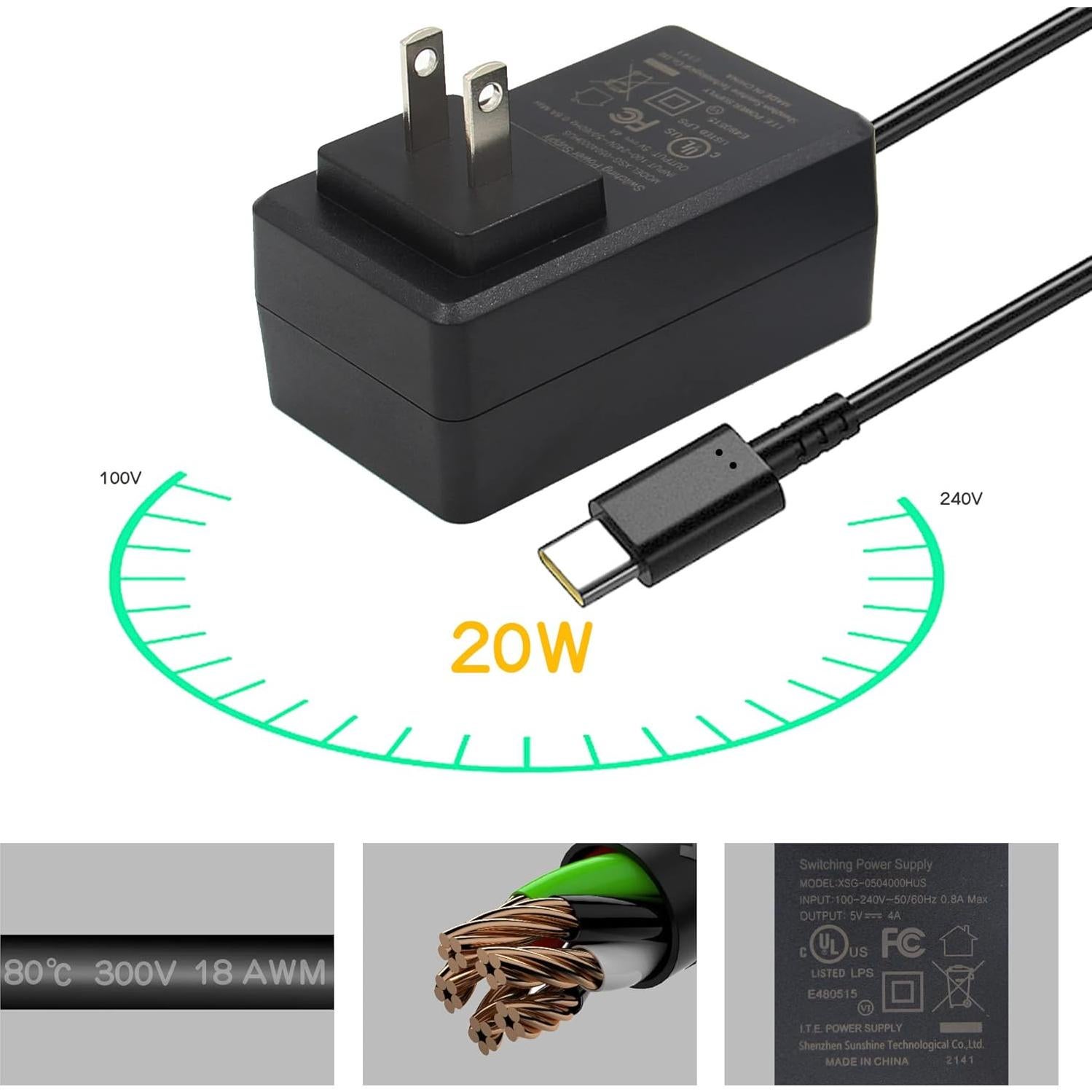 Fuente de Alimentación Geekworm 5V 4A para Raspberry Pi 4