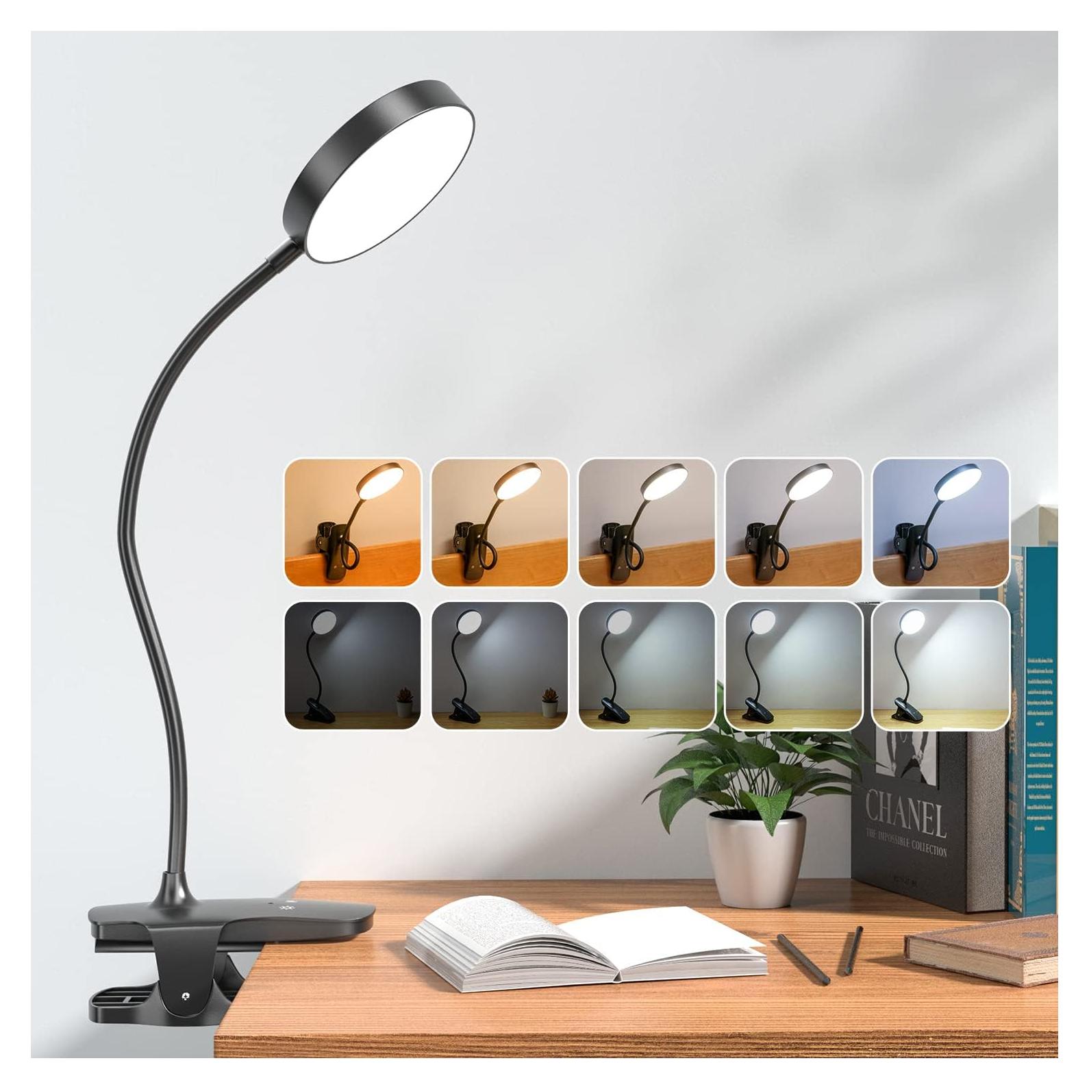 Lámpara Clip Mubarek 36 LED 400 Lúmenes Recargable