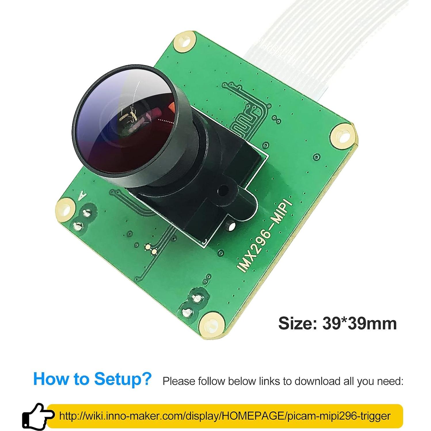 Módulo de Cámara Innomaker GS IMX296 para Raspberry Pi 1.58MP