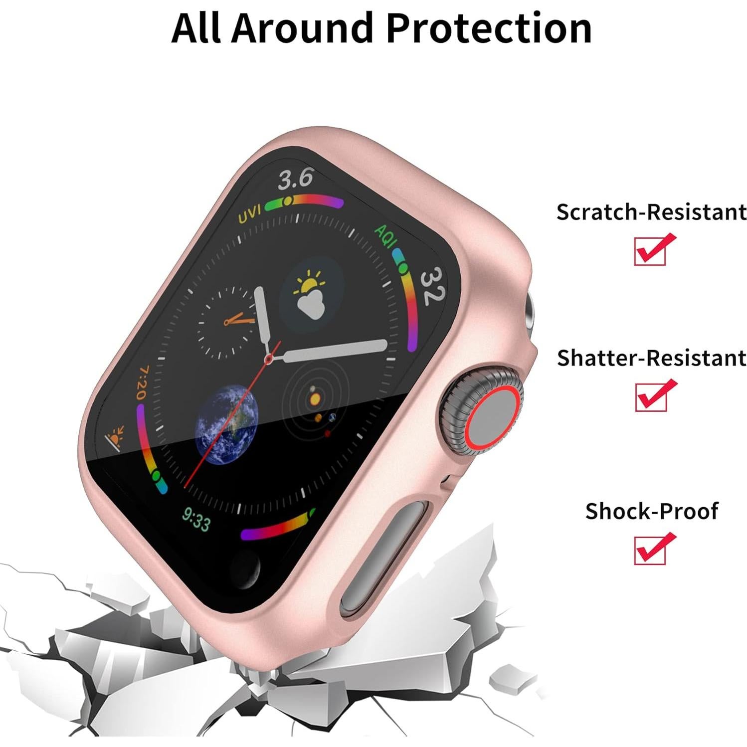 Funda Dura para Apple Watch 40mm PKMH con Protector