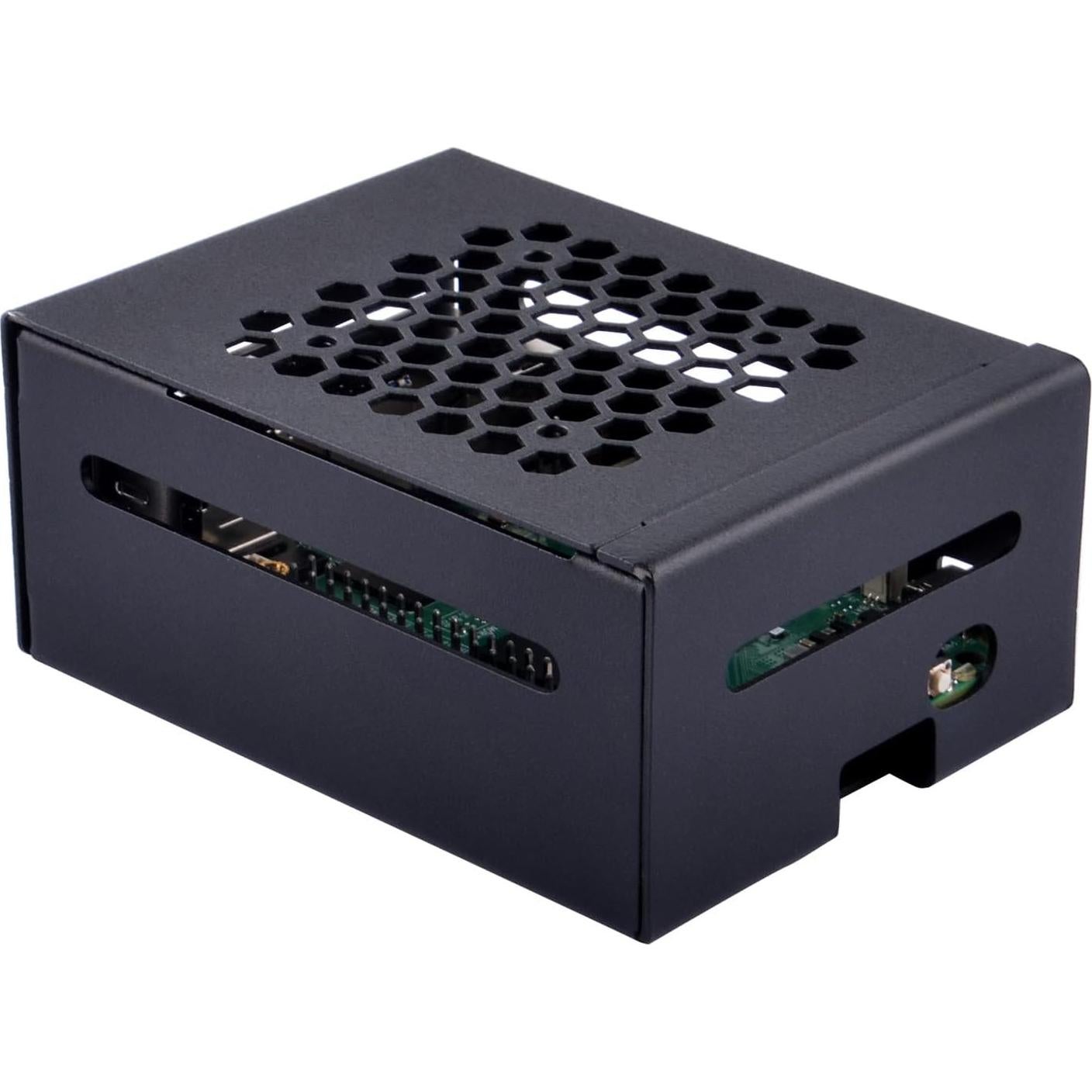 Caja de Metal GeeekPi para Raspberry Pi 5 con Soporte PCIe