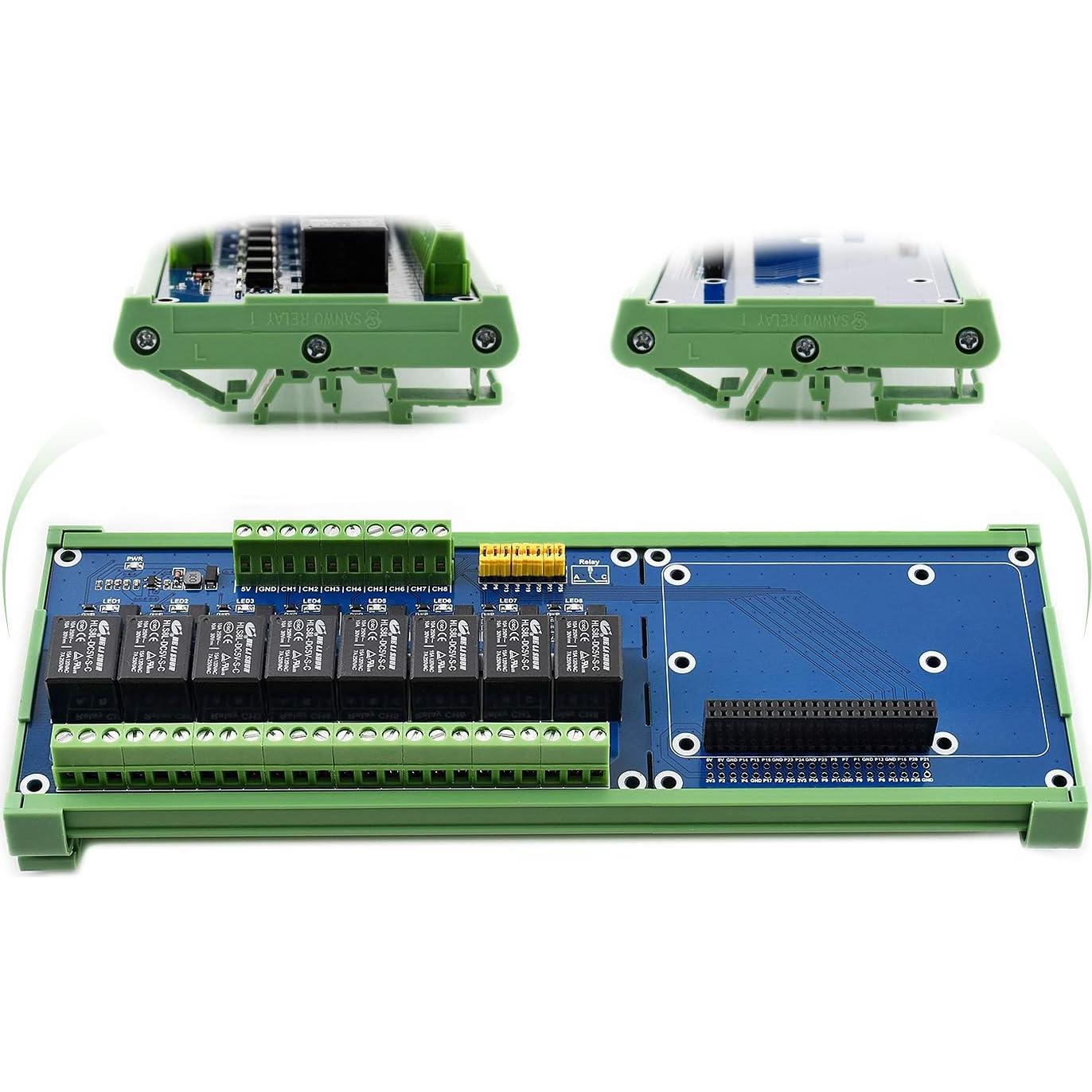 Placa de Expansión Waveshare 8 Canales Relé 5V para Raspberry Pi