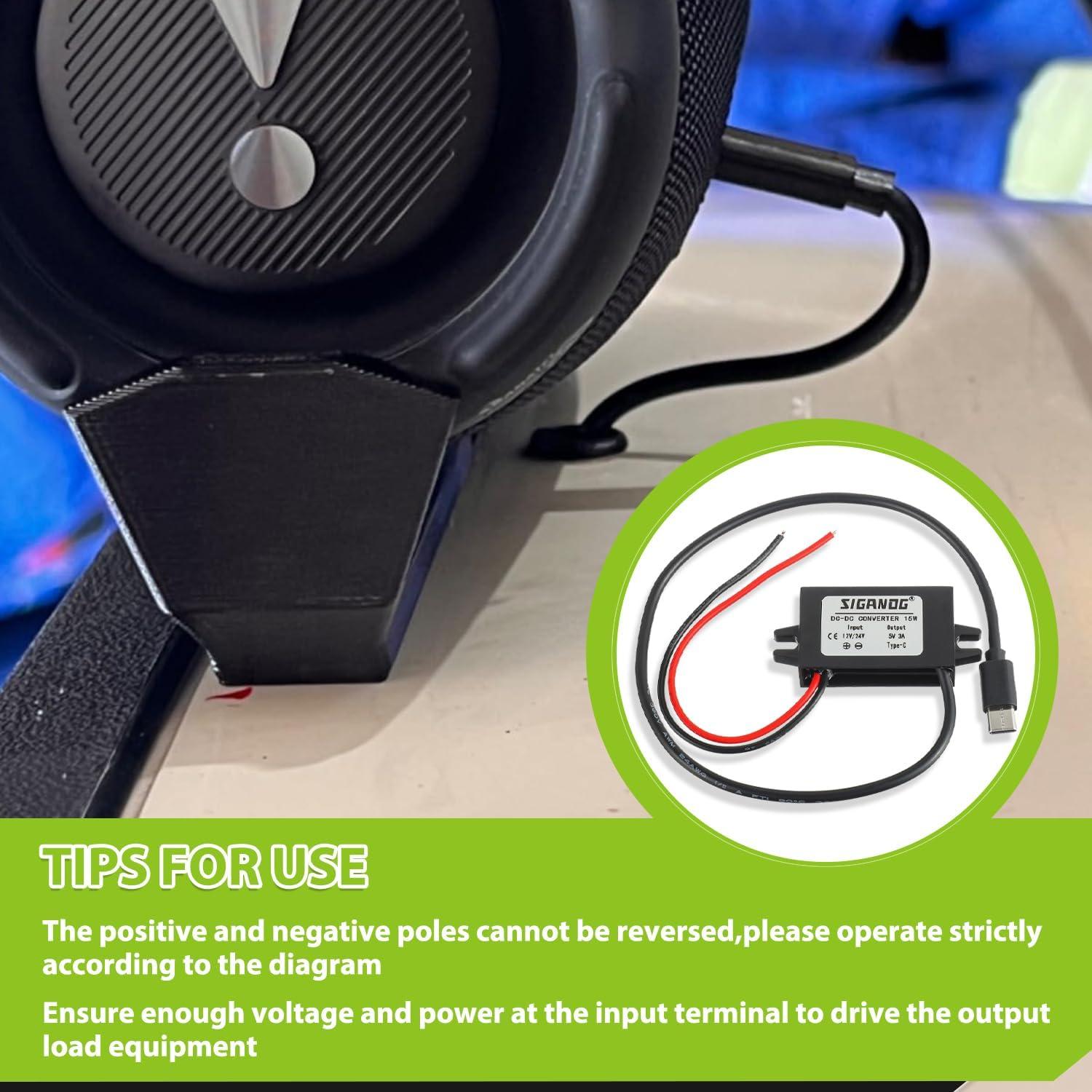 Convertidor DC-DC 12V a 5V USB Tipo-C SIGANDG 15W